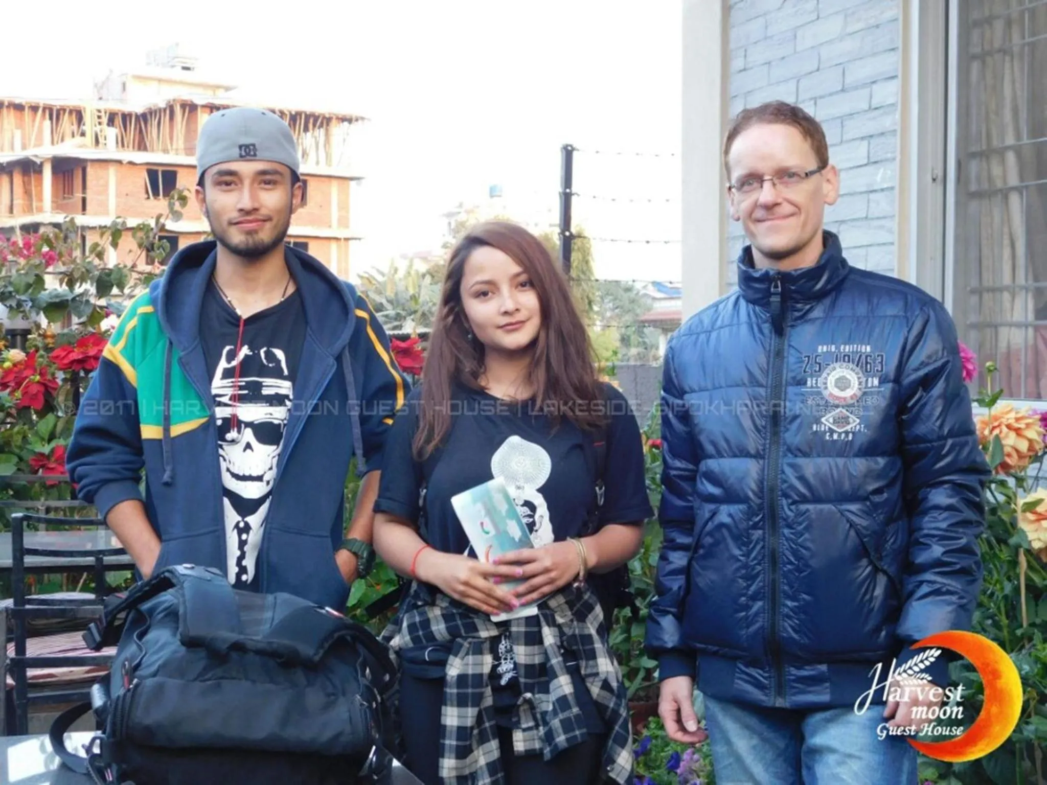 group of guests in Harvest Moon Guest House