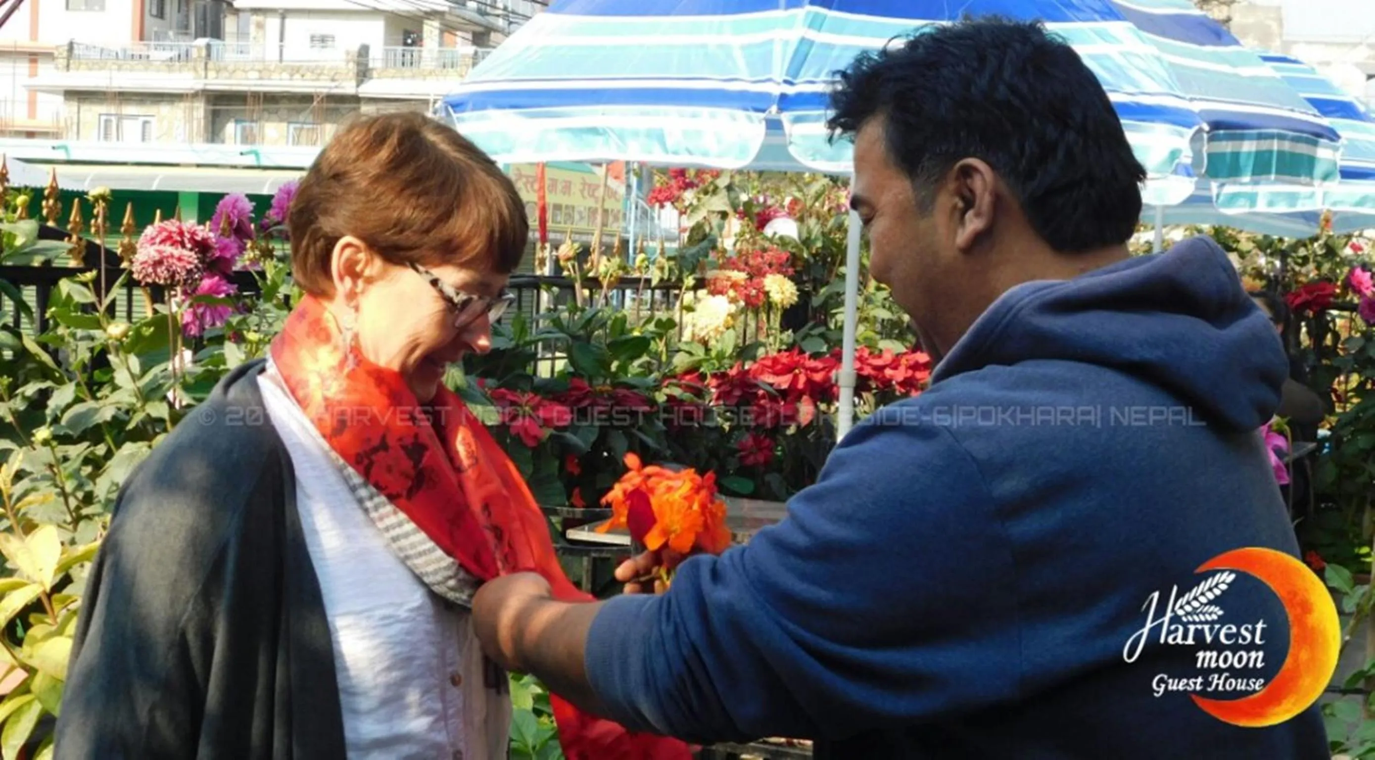 group of guests in Harvest Moon Guest House