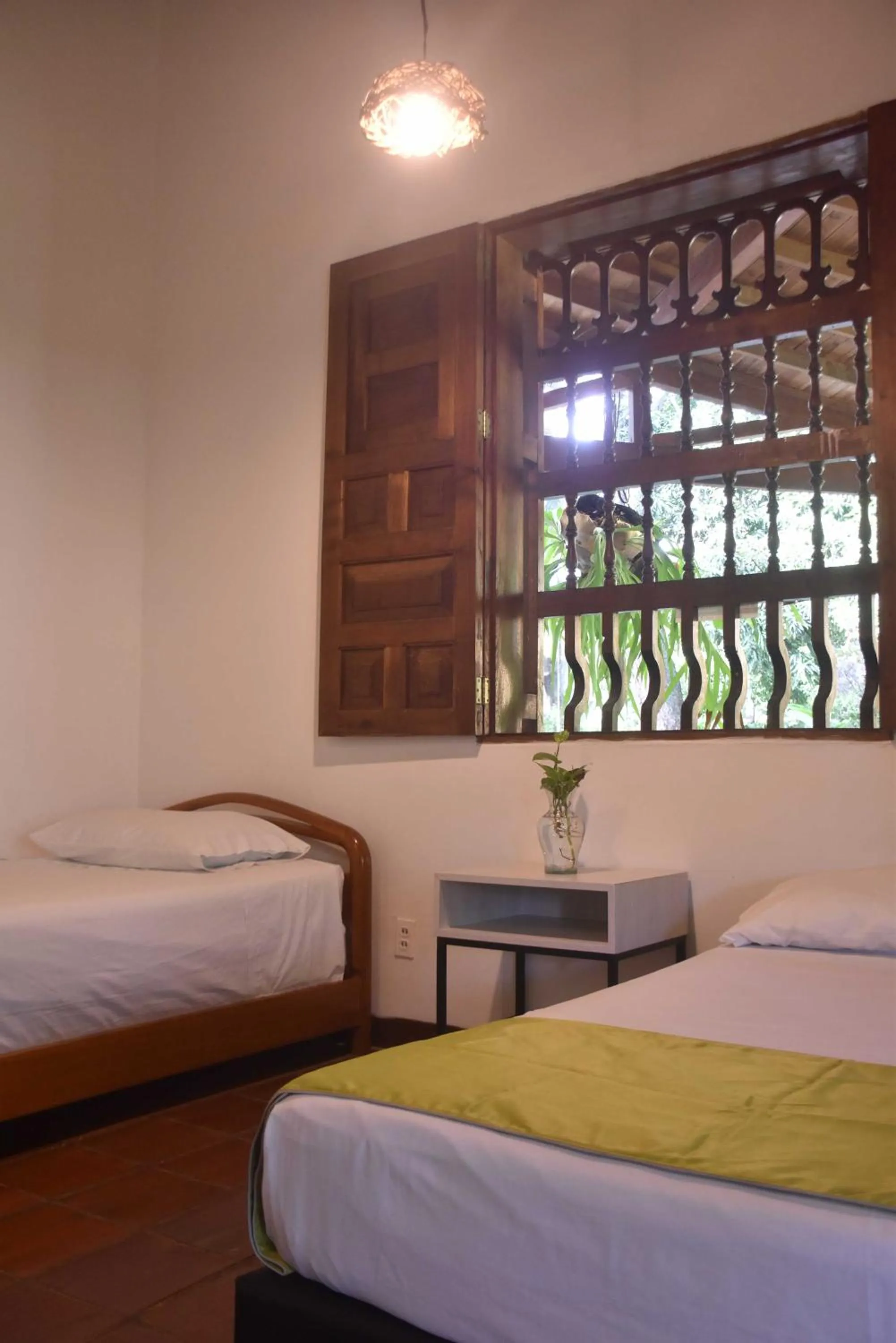 Bed in Finca Hotel La Estancia