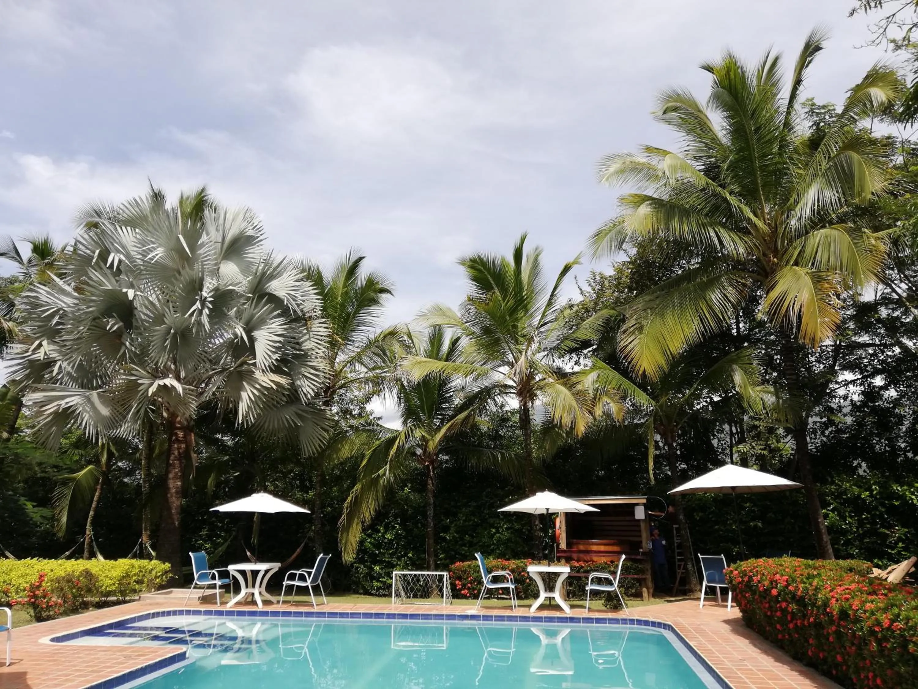 Swimming pool in Finca Hotel La Estancia