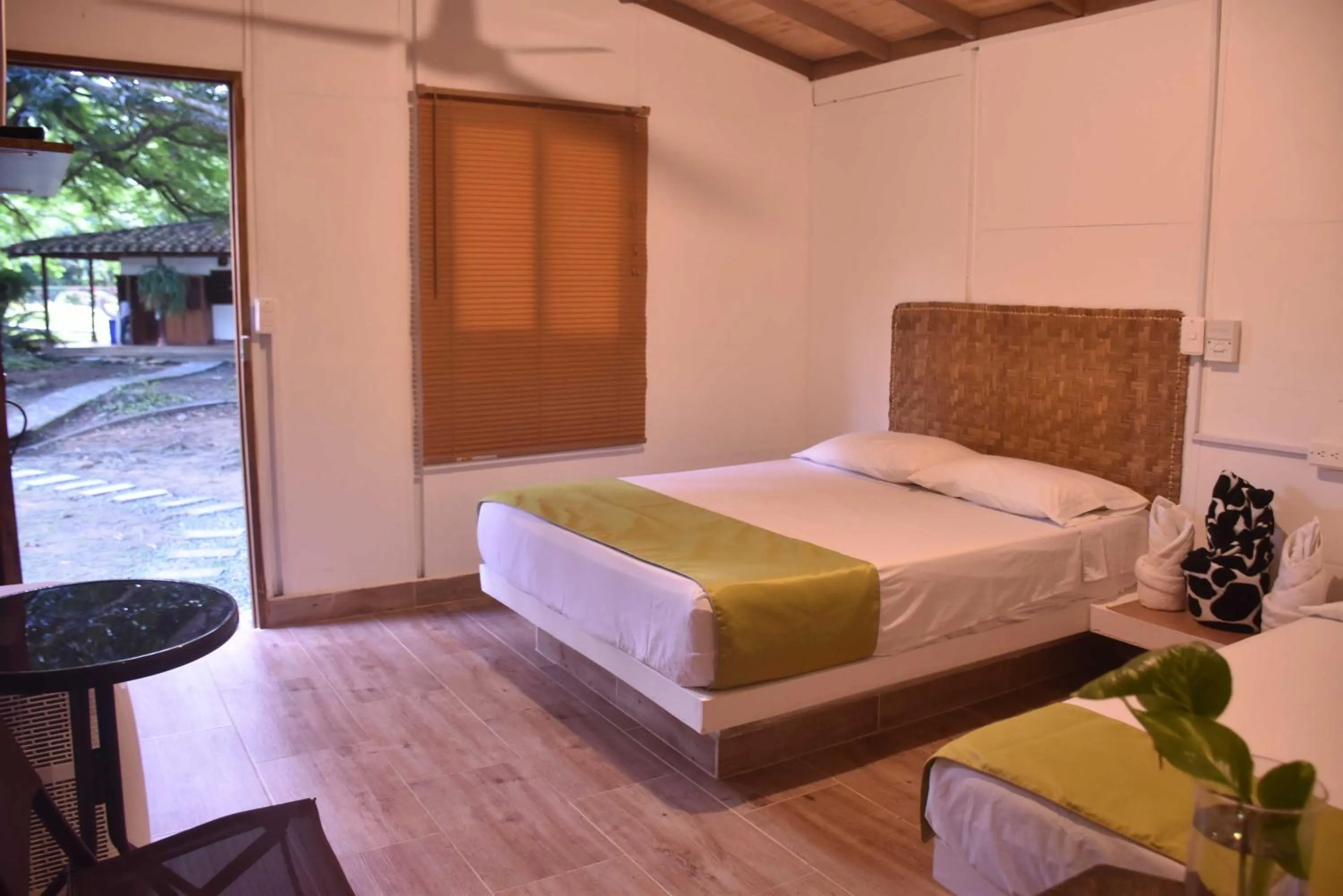 Bed in Finca Hotel La Estancia