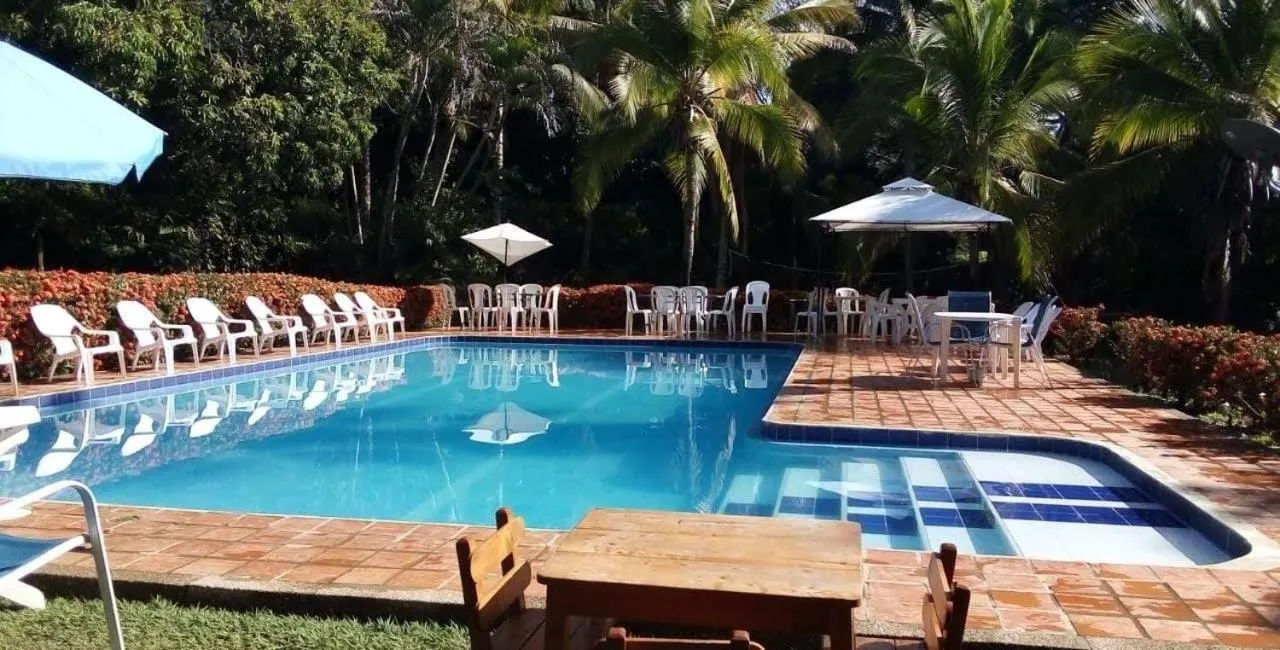 Pool view in Finca Hotel La Estancia