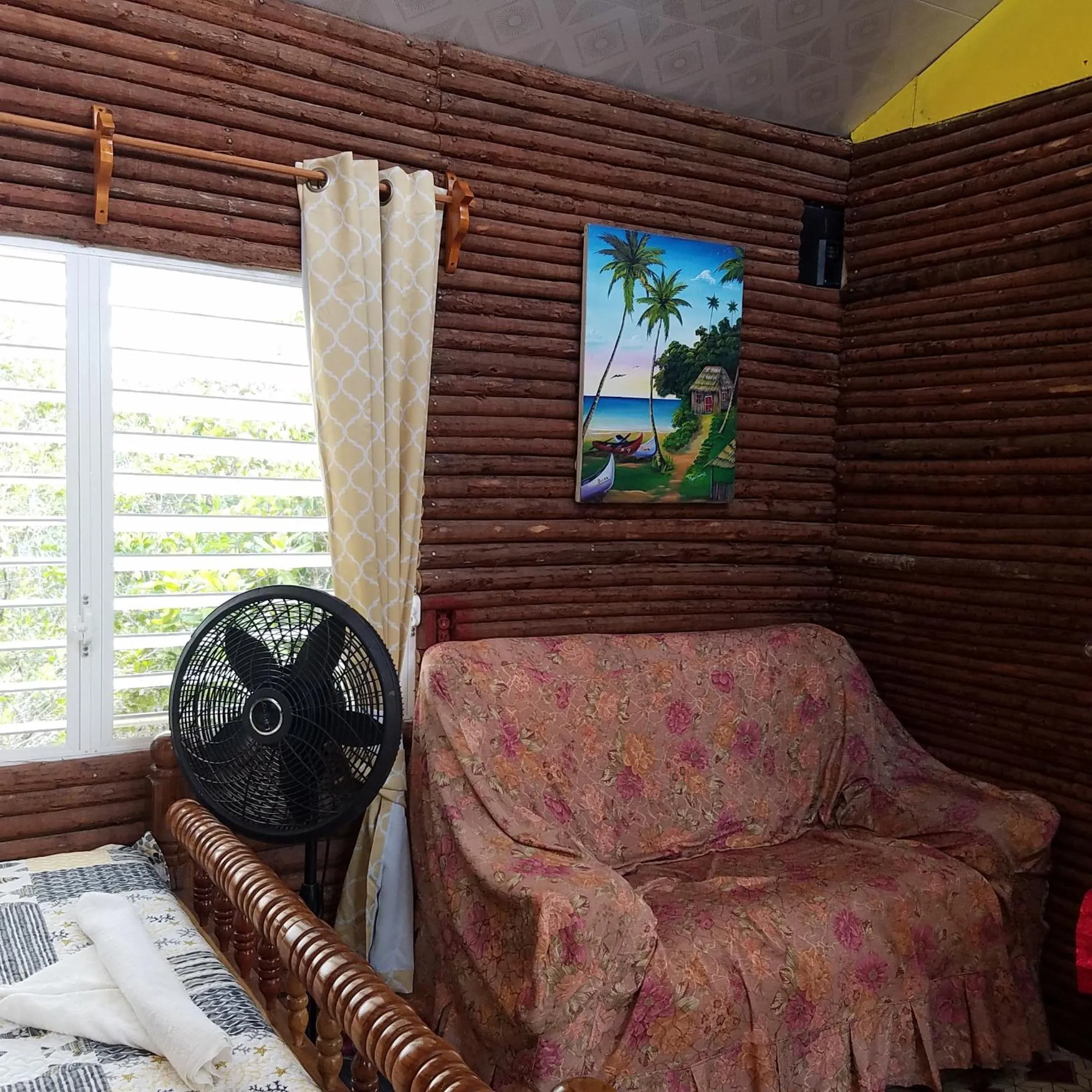 Seating area in Palmento Grove Garifuna Eco-Cultural & Healing Institute