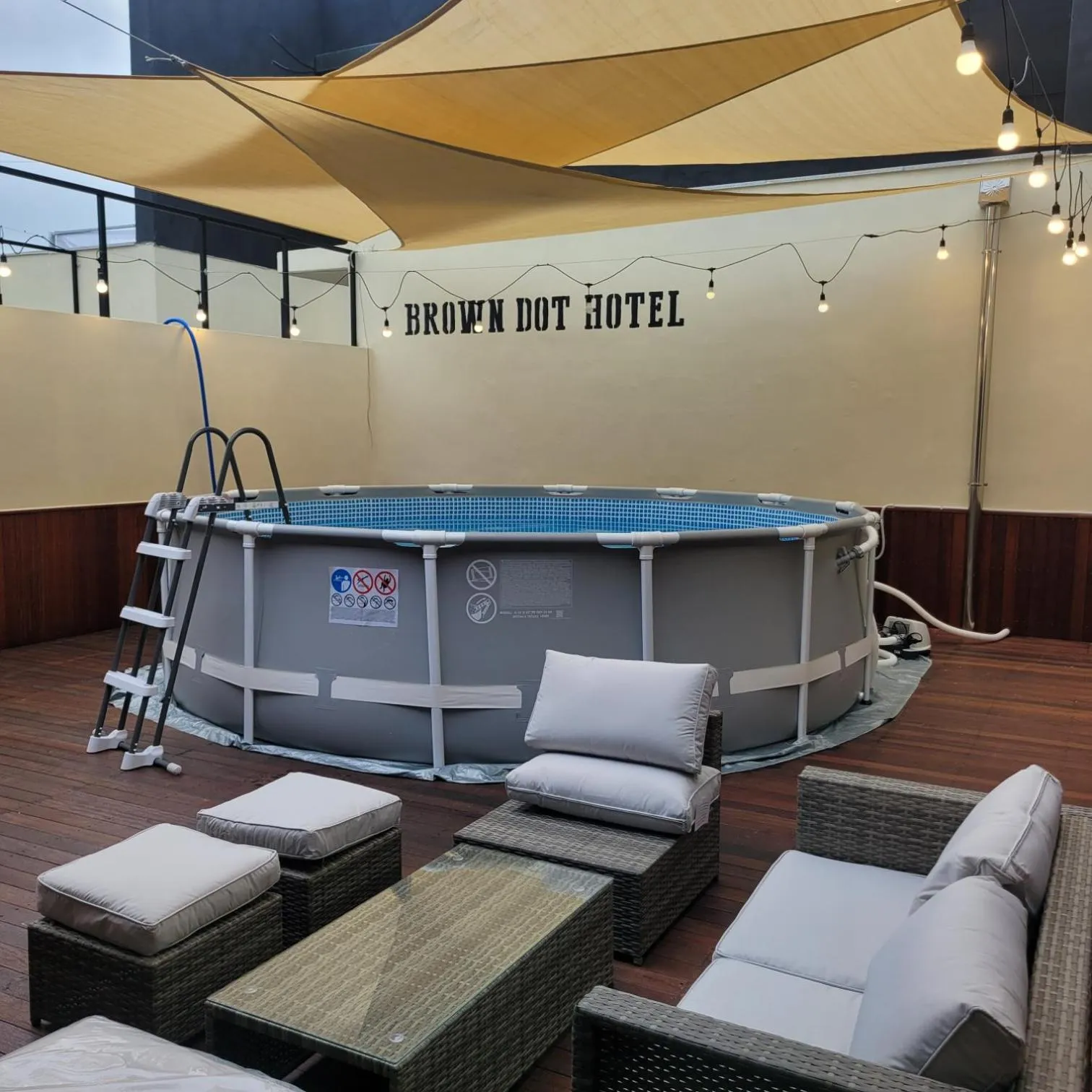 Balcony/Terrace in Mokpo Brown Dot Hotel Namak