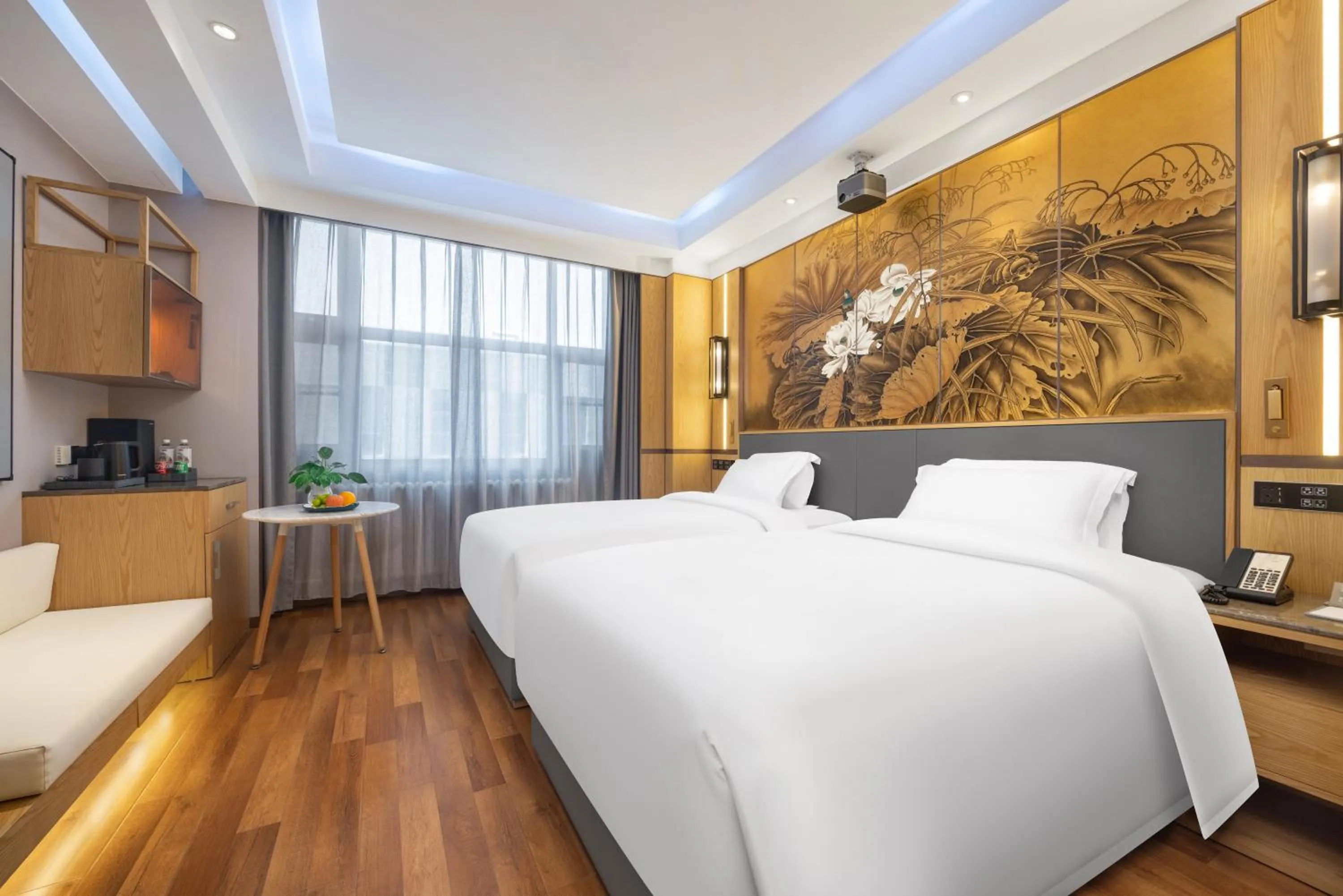 Bed in Jingli Hotel - Beijing New National Exhibition Capital Airport