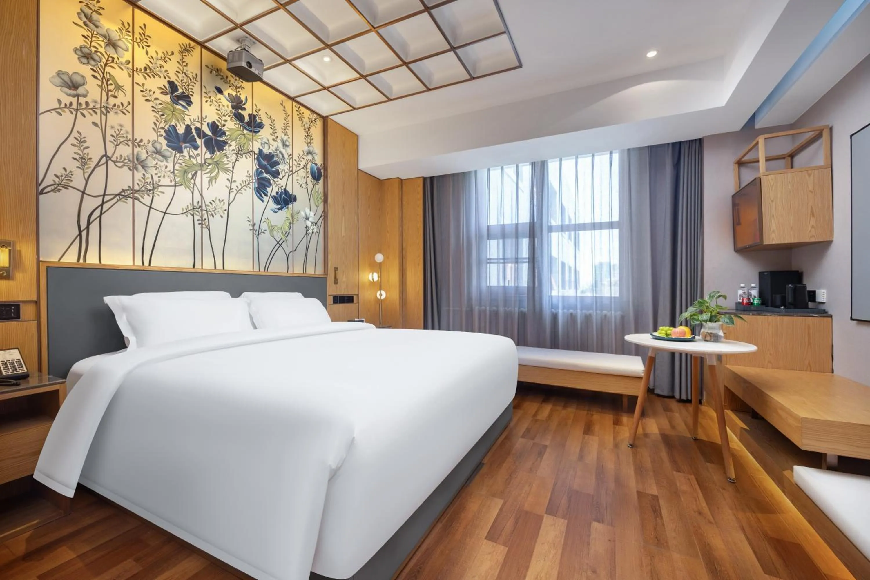 Bed in Jingli Hotel - Beijing New National Exhibition Capital Airport
