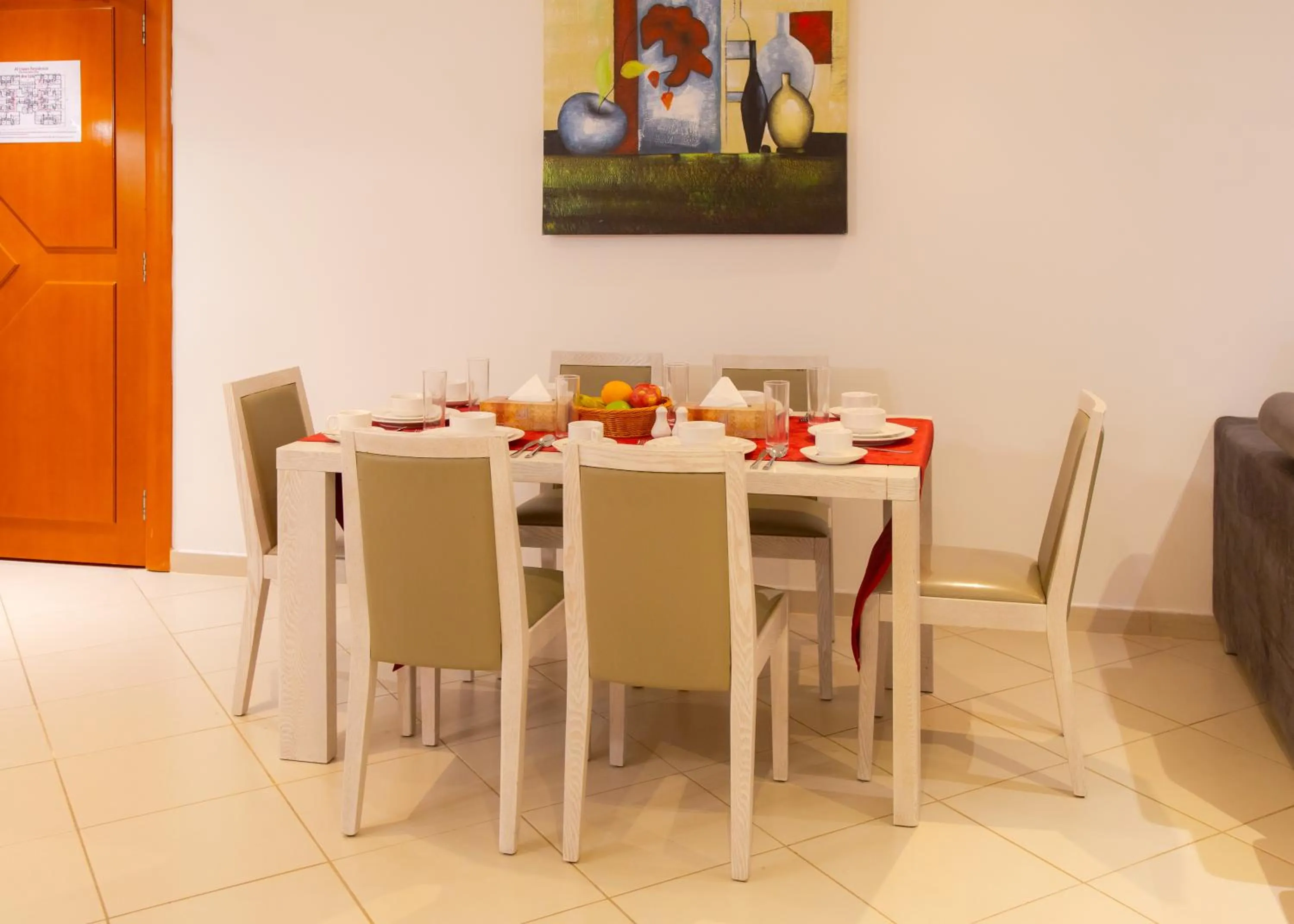 Dining area in Al Liwan Residence