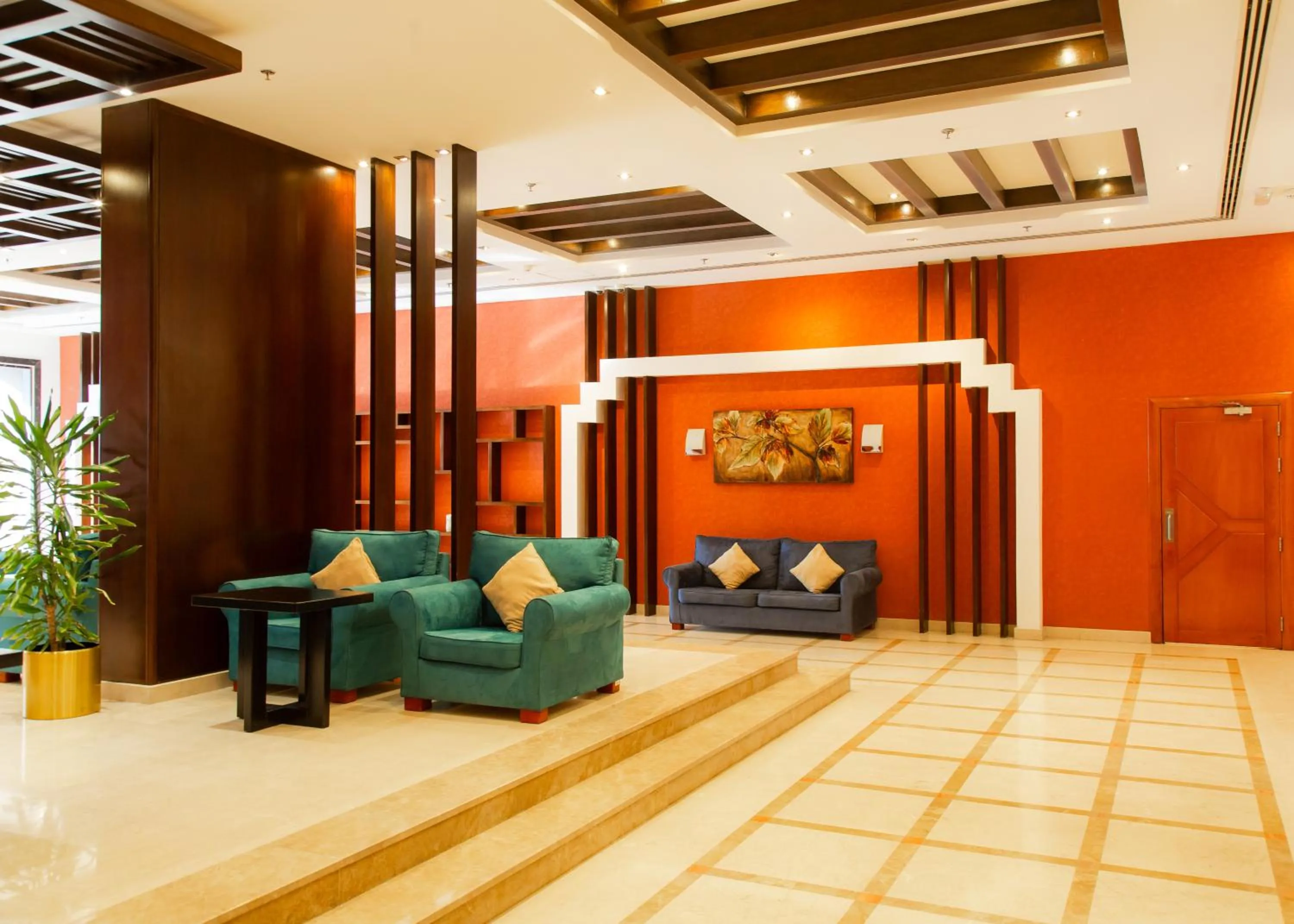 Seating area in Al Liwan Residence