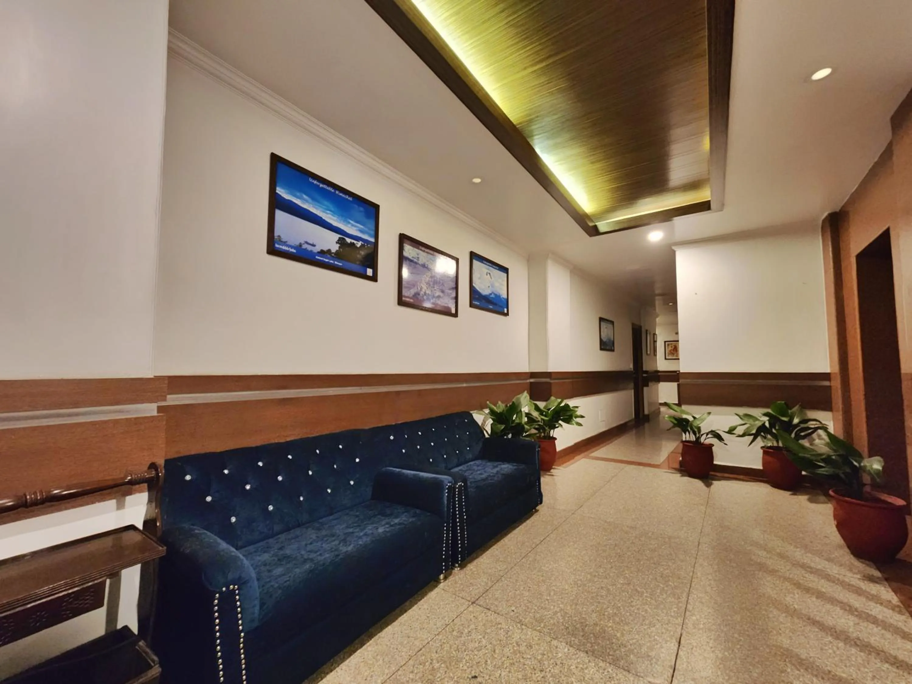 Seating area in Hotel Surya Shimla