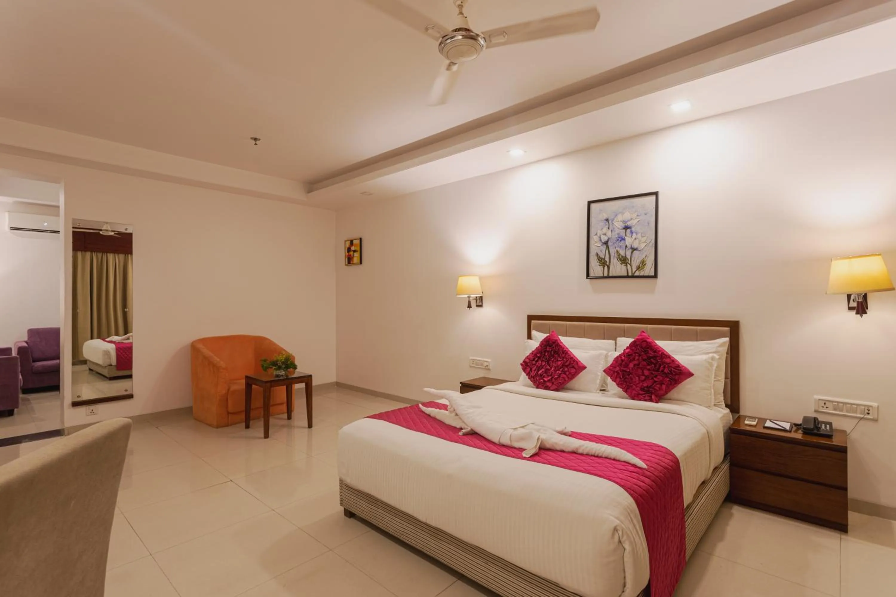 Bed in Diamond Palace Lords Plaza Nepalgunj