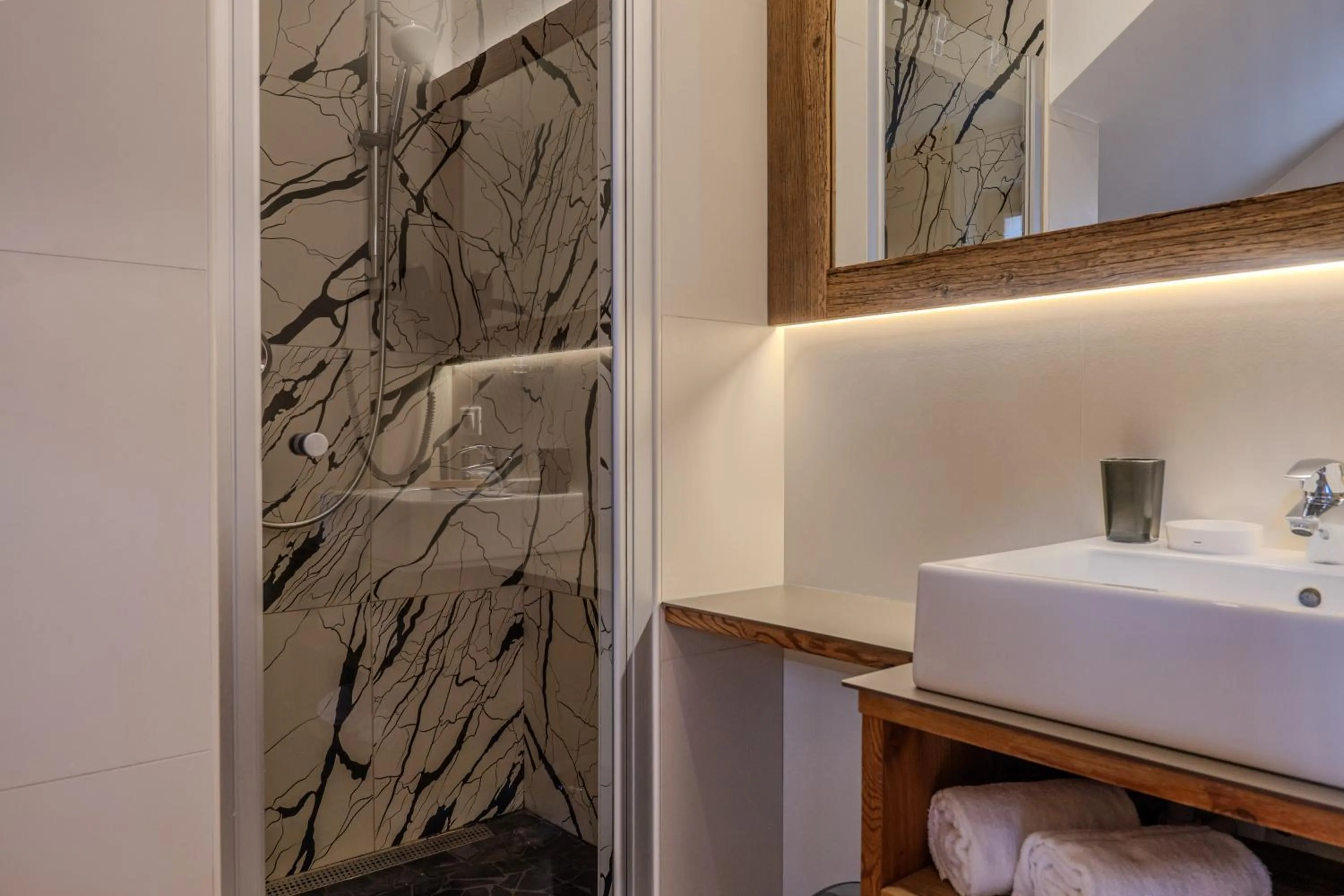 Shower in Alpine Mountain Chalet