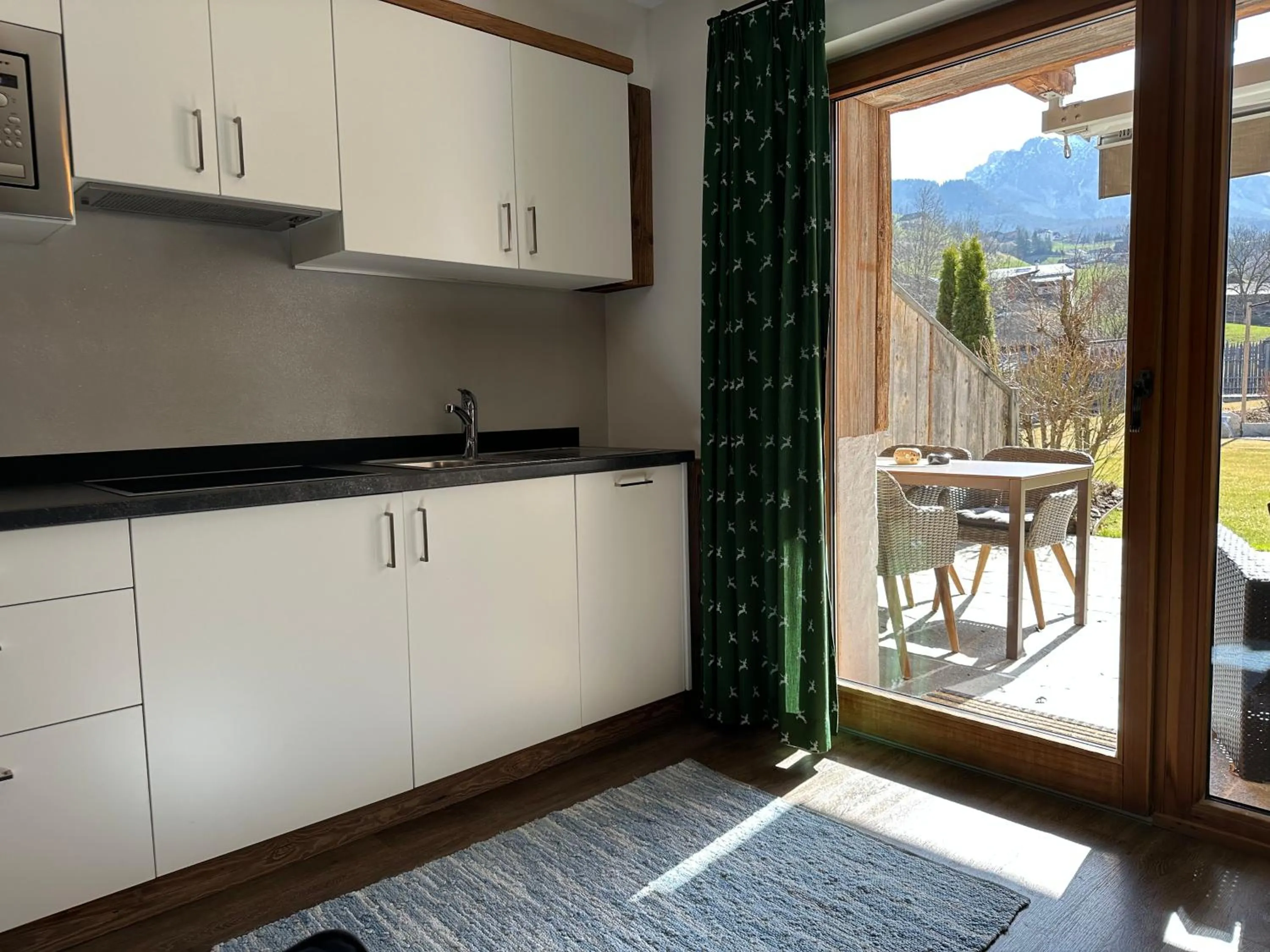 Garden view in Alpine Mountain Chalet