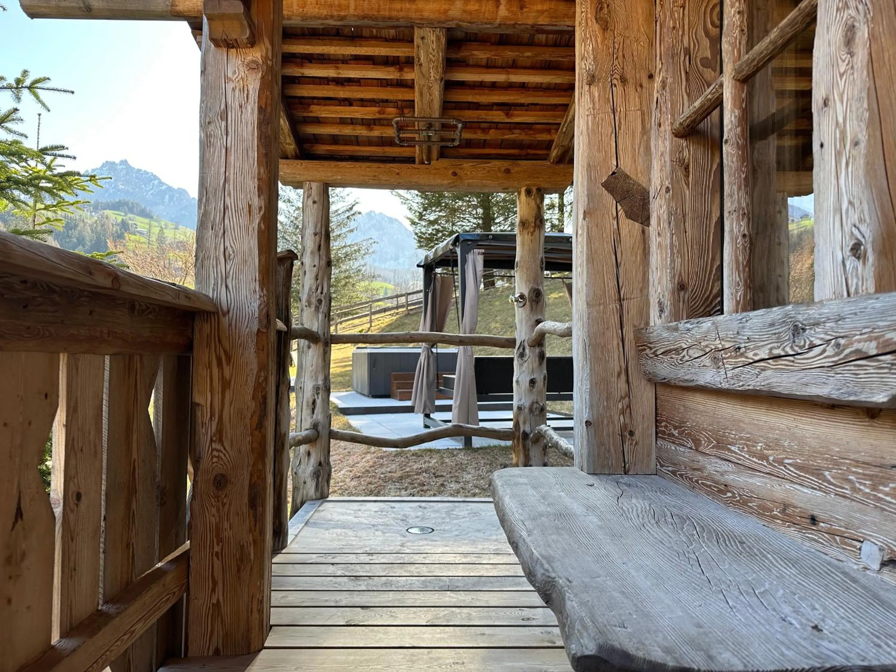 Sauna in Alpine Mountain Chalet