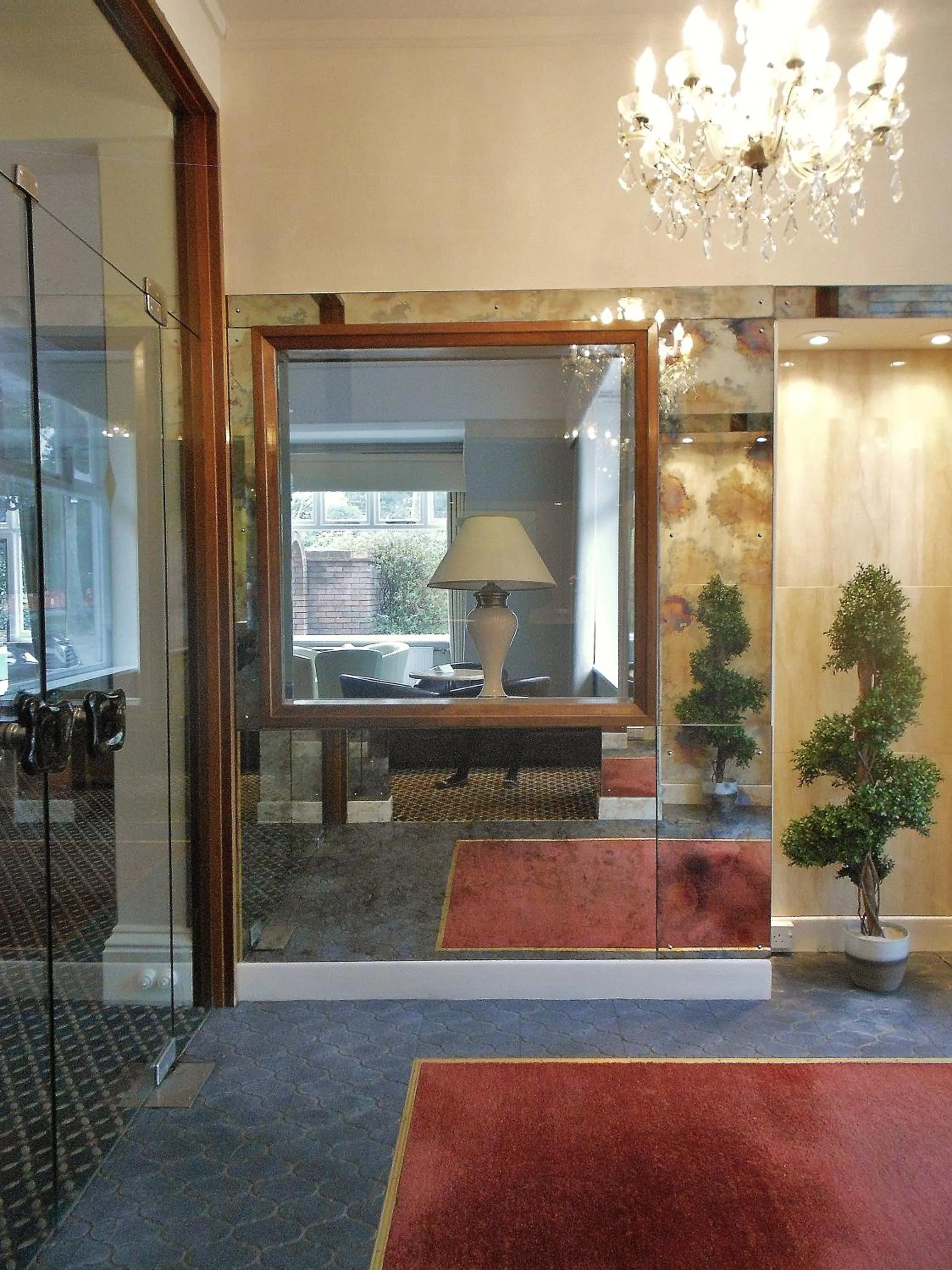 Decorative detail in Burley Court Hotel