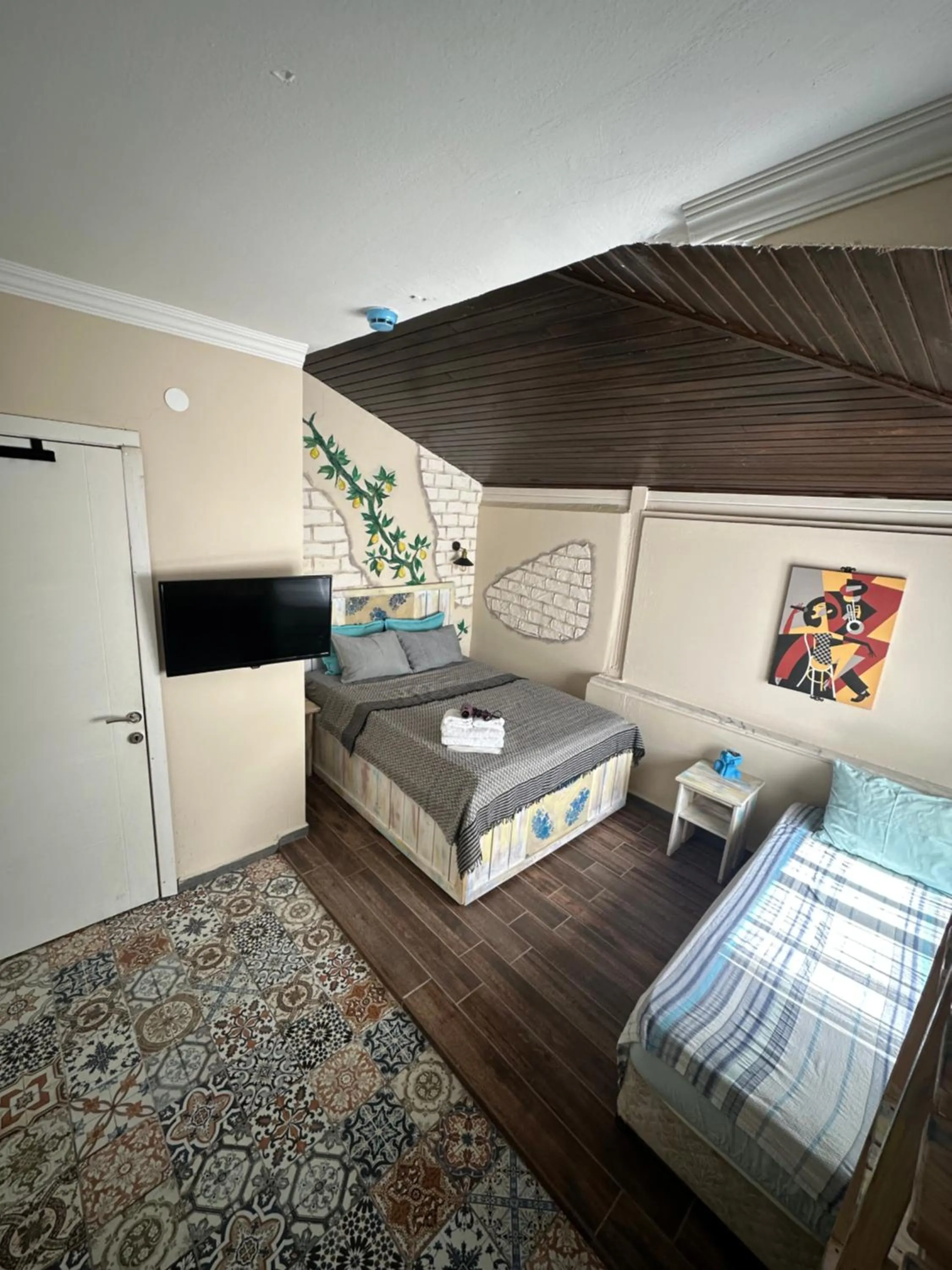 Bed in Kekik Alaçatı Otel