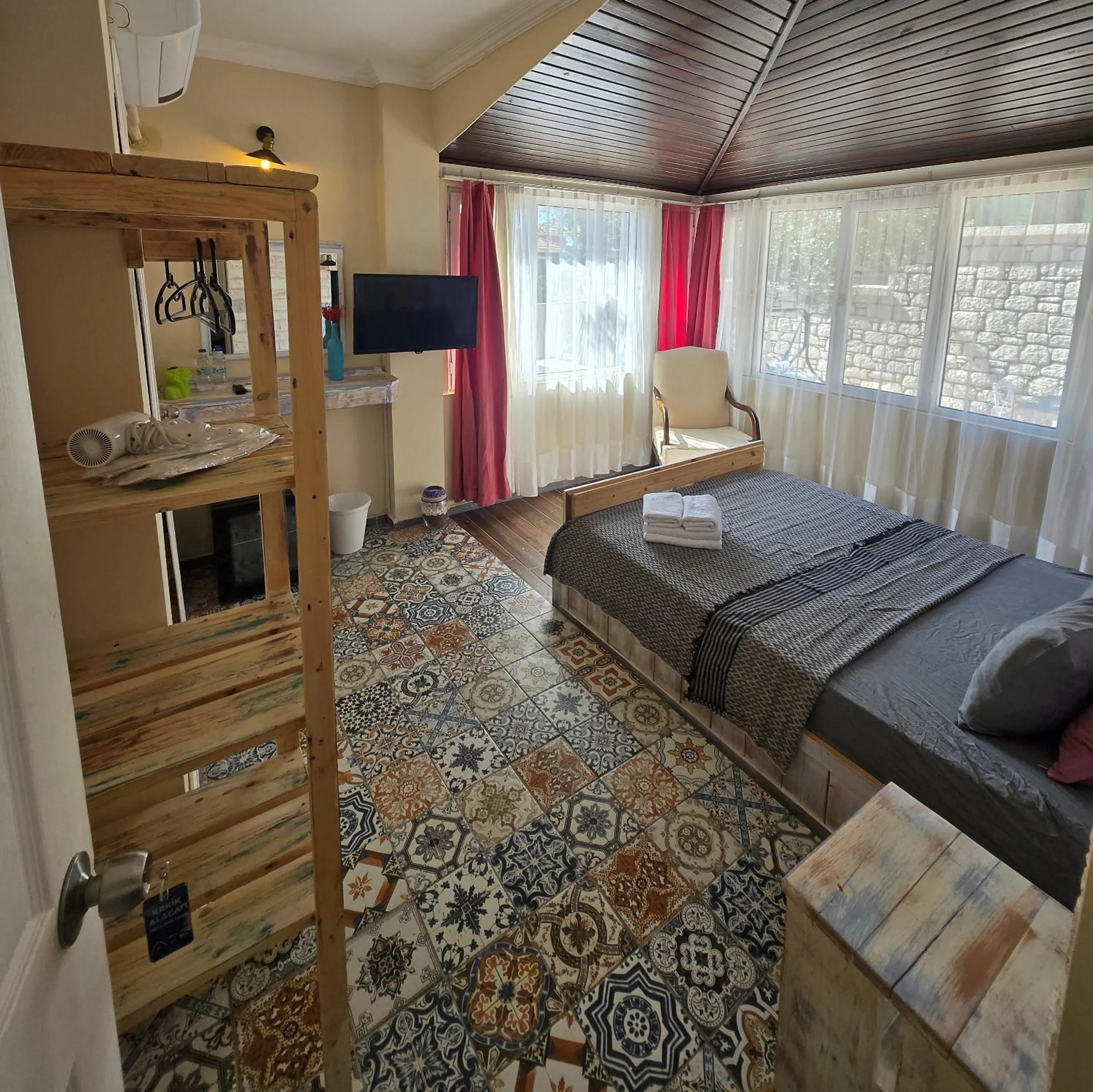 Bed in Kekik Alaçatı Otel