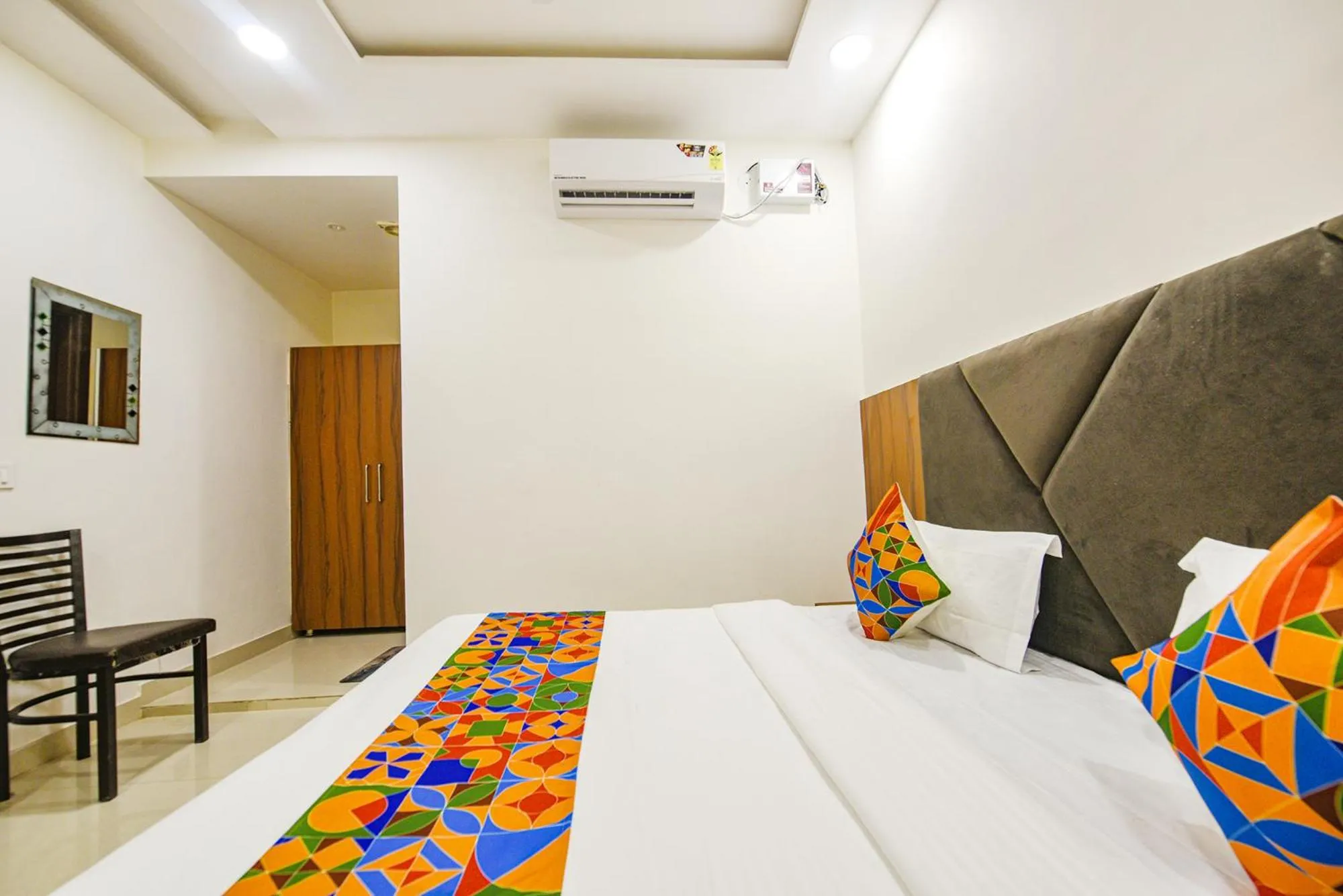 Bed in FabHotel Solace Inn