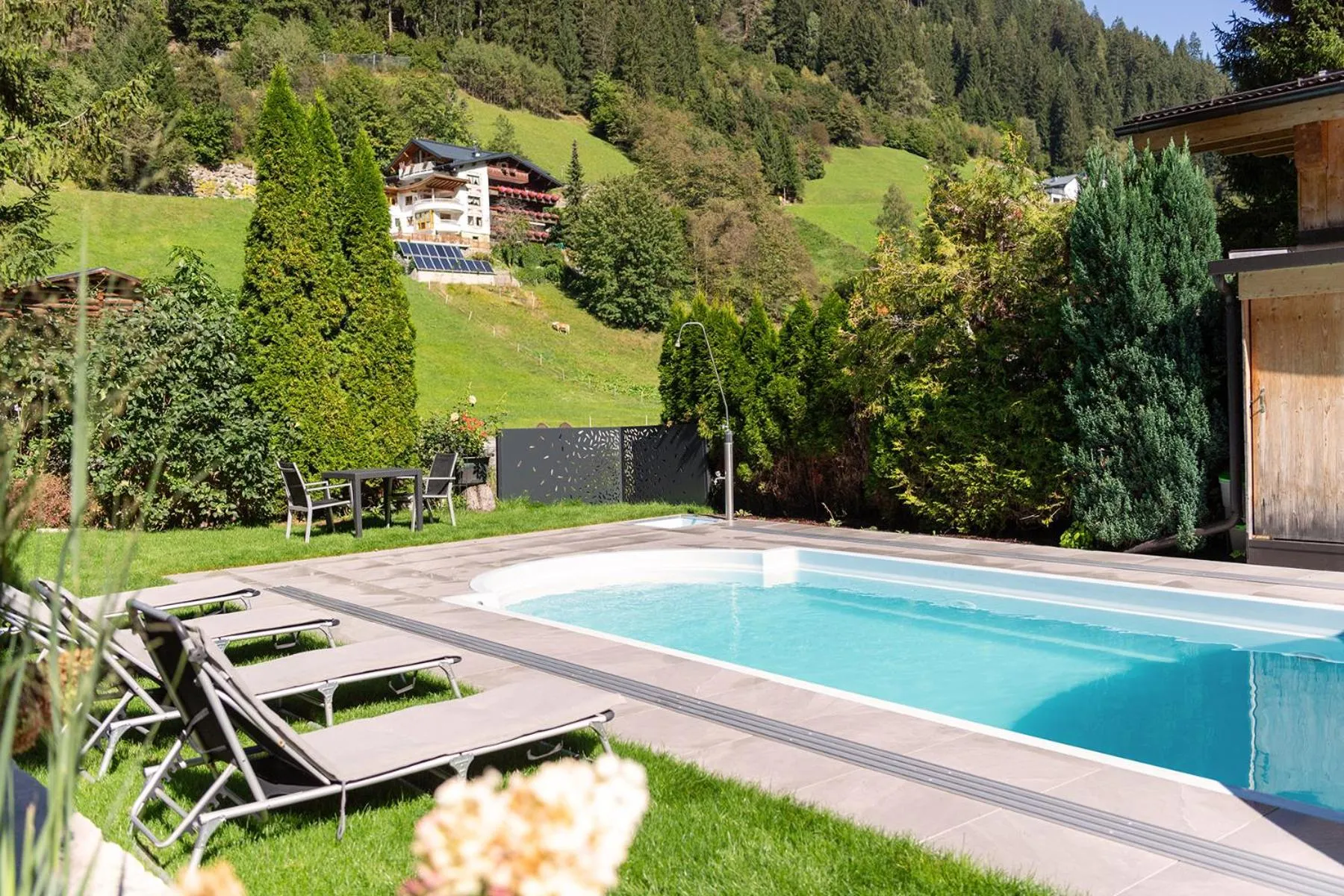 Swimming pool in Hotel Enzian Paznaun