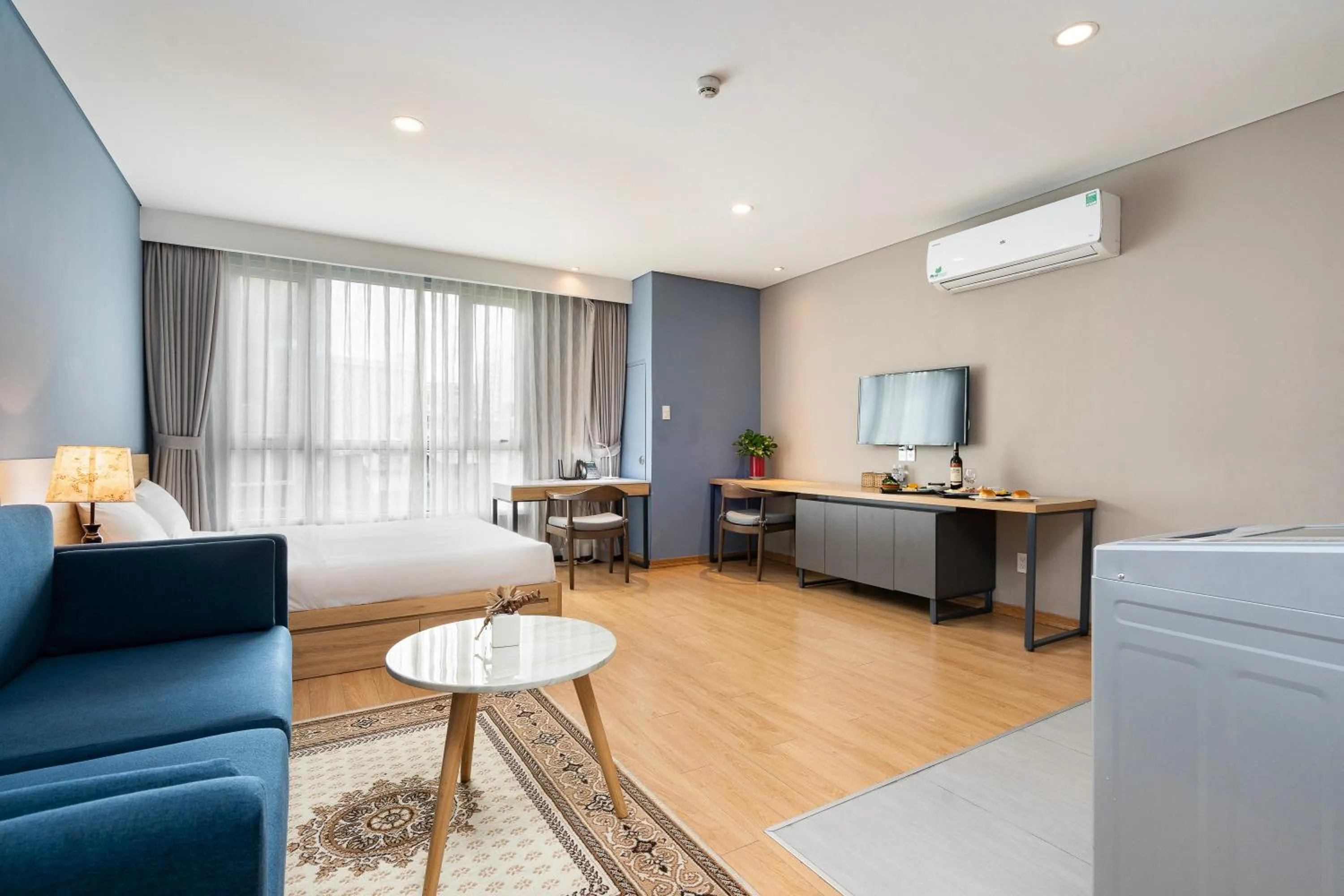 Photo of the whole room in Lancaster Ho Chi Minh Serviced Apartment Official