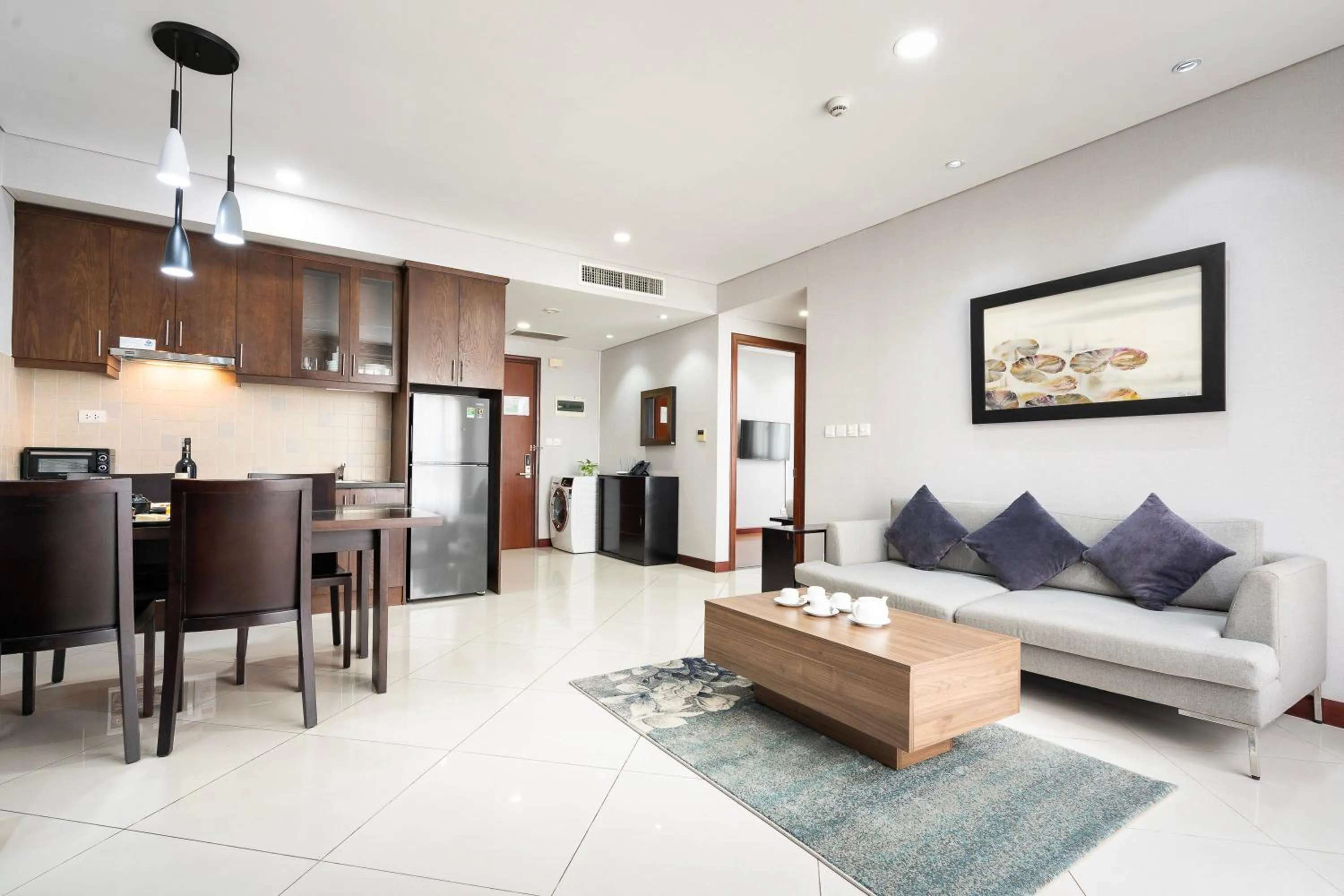 Living room in Lancaster Ho Chi Minh Serviced Apartment Official