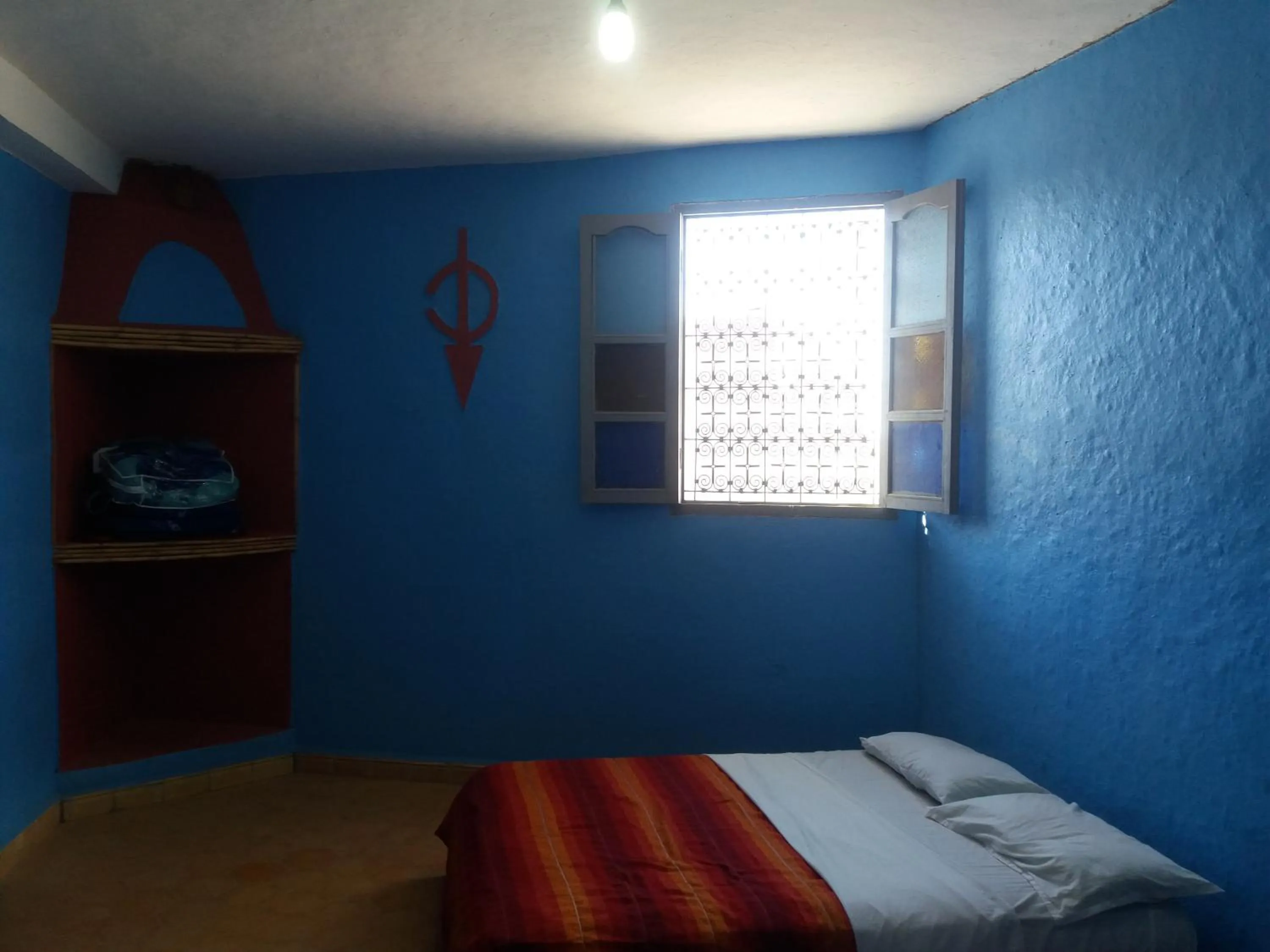 Decorative detail, Bed in Chez Belkacem