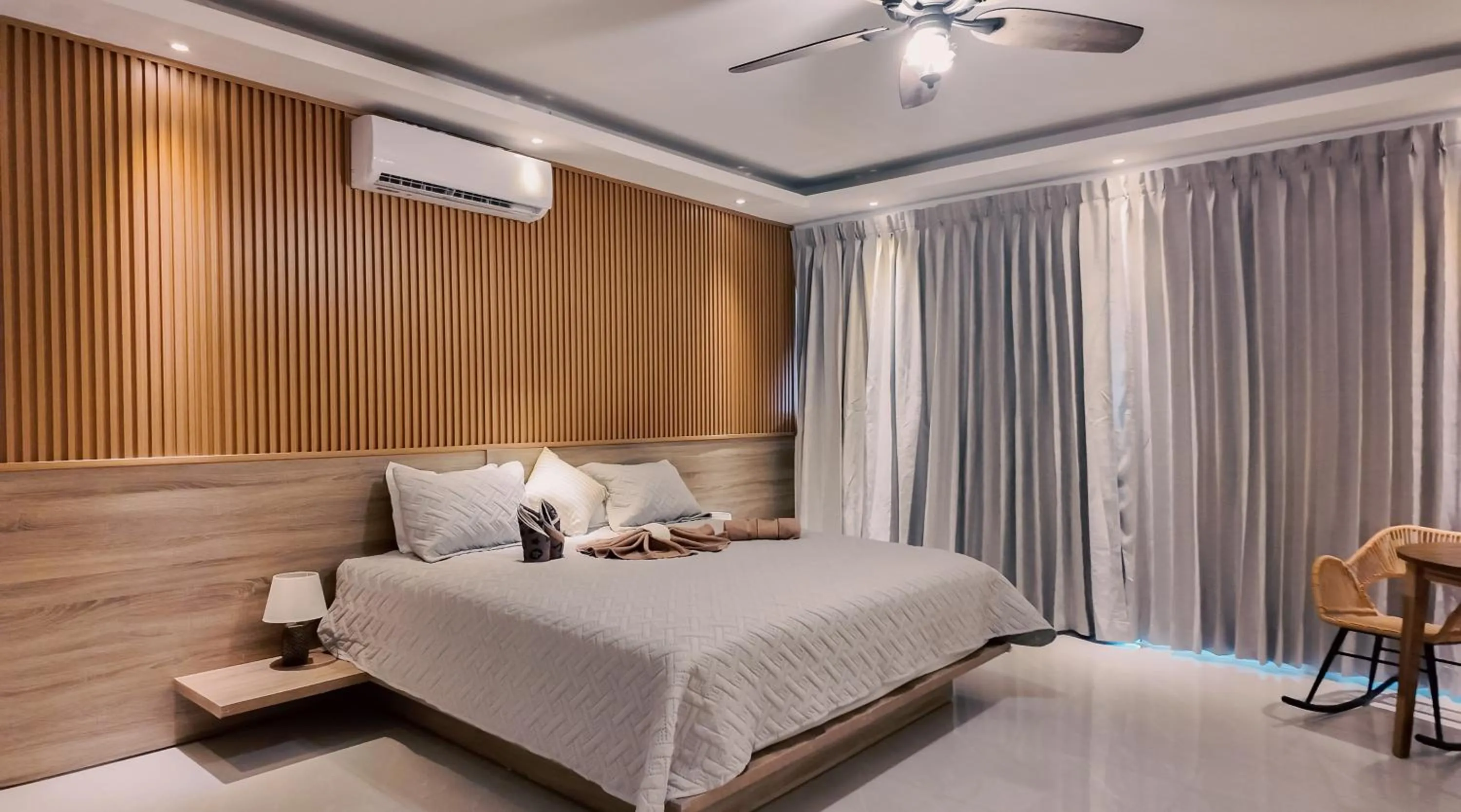 Bed in Soficu Hotel on the beach bayahibe