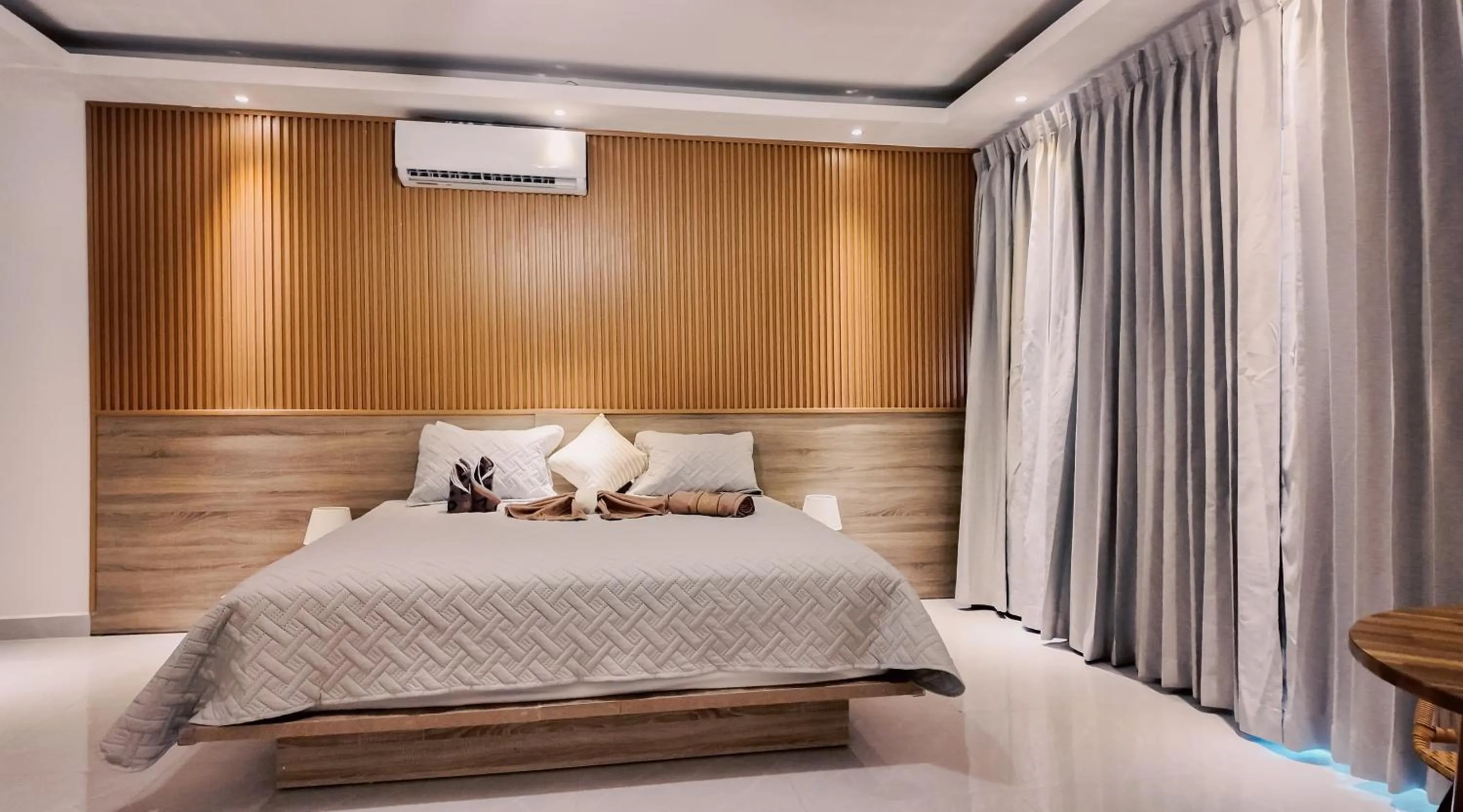 Bed in Soficu Hotel on the beach bayahibe