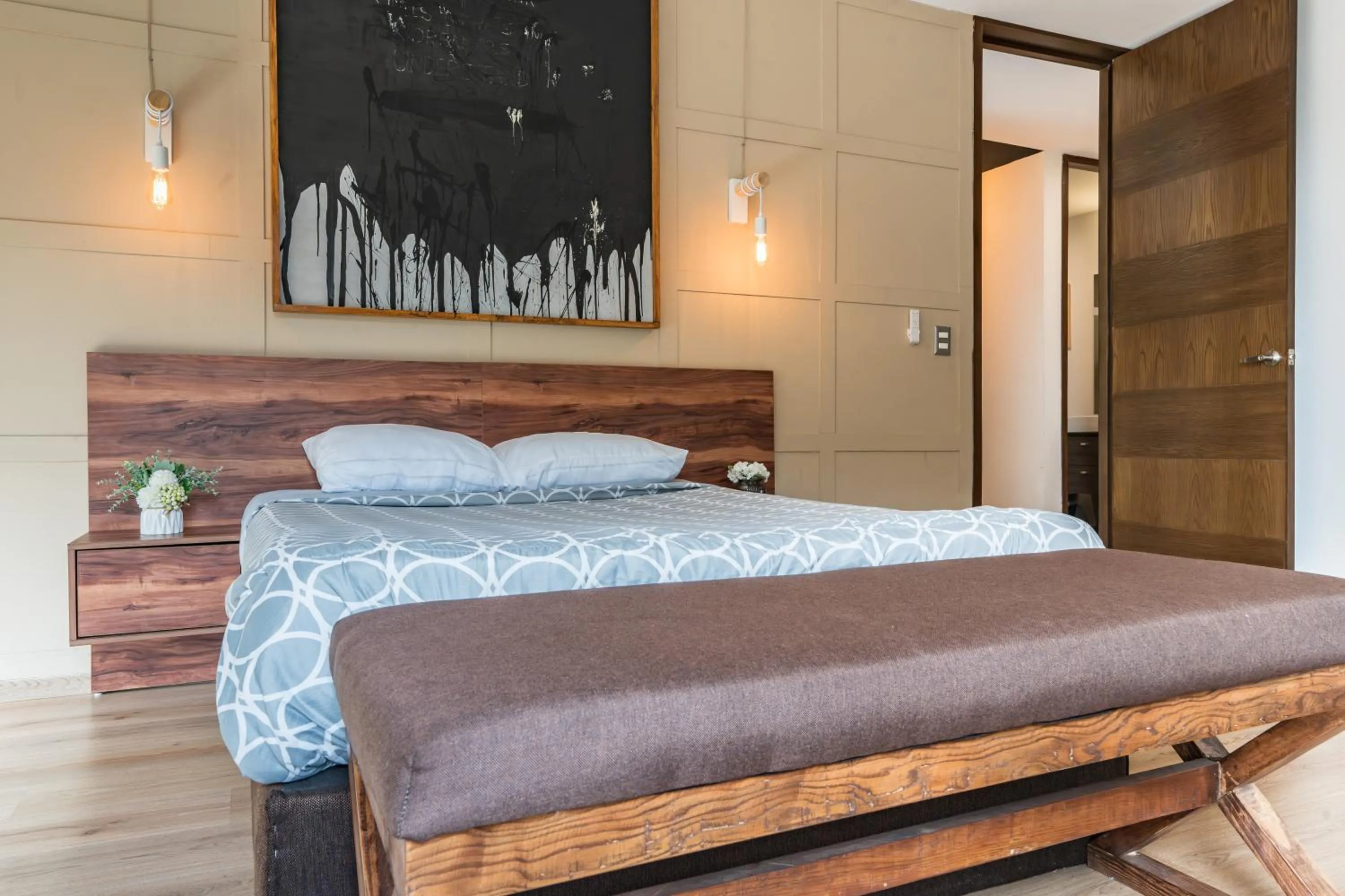 Bed in DHaus Guadalajara Country Club