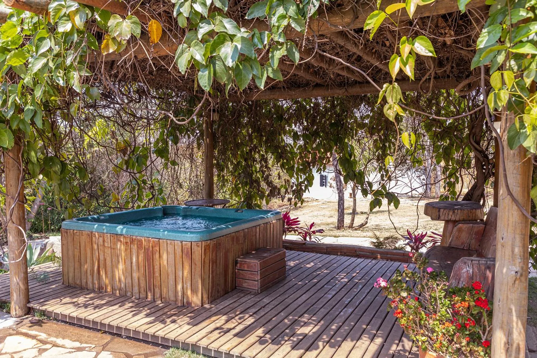 Hot Tub in Pousada Vereda da Serra