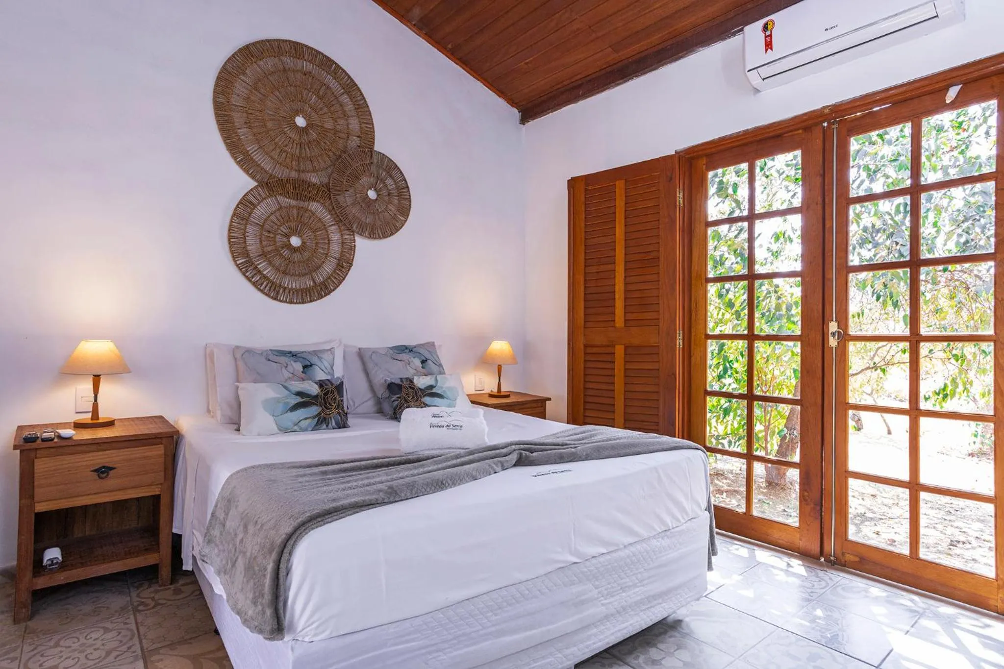 Bed in Pousada Vereda da Serra