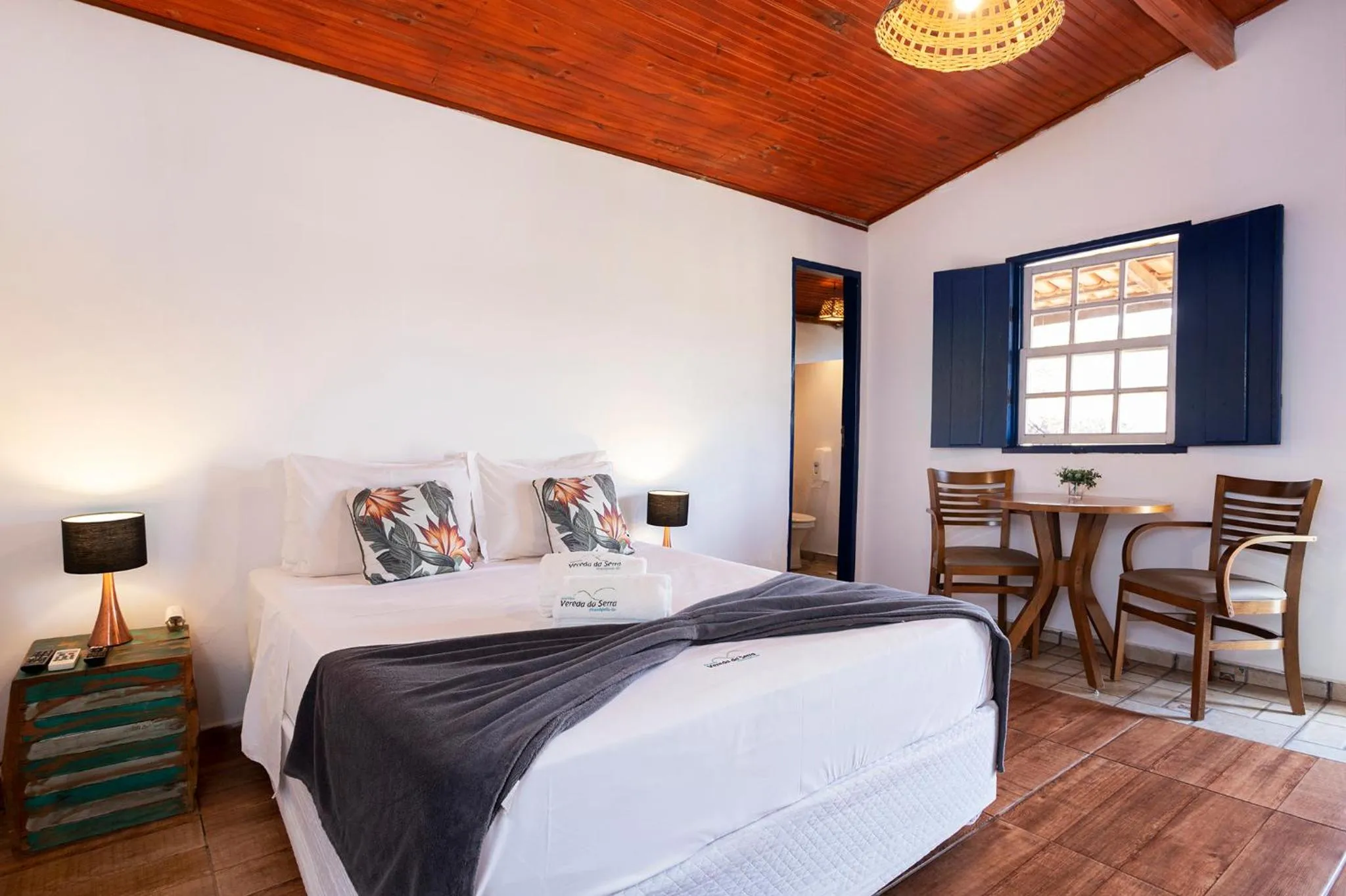 Bed in Pousada Vereda da Serra