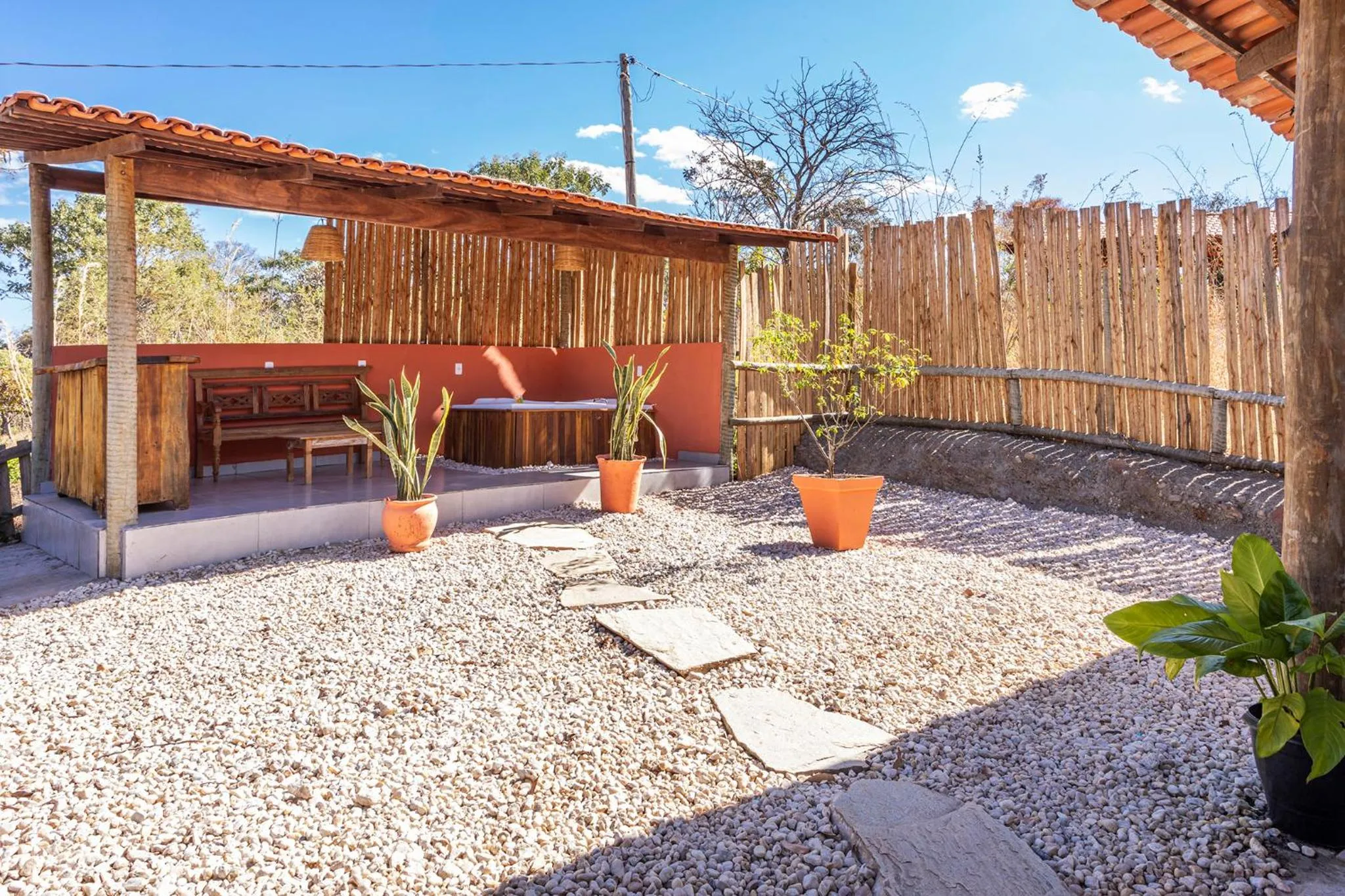 Patio in Pousada Vereda da Serra