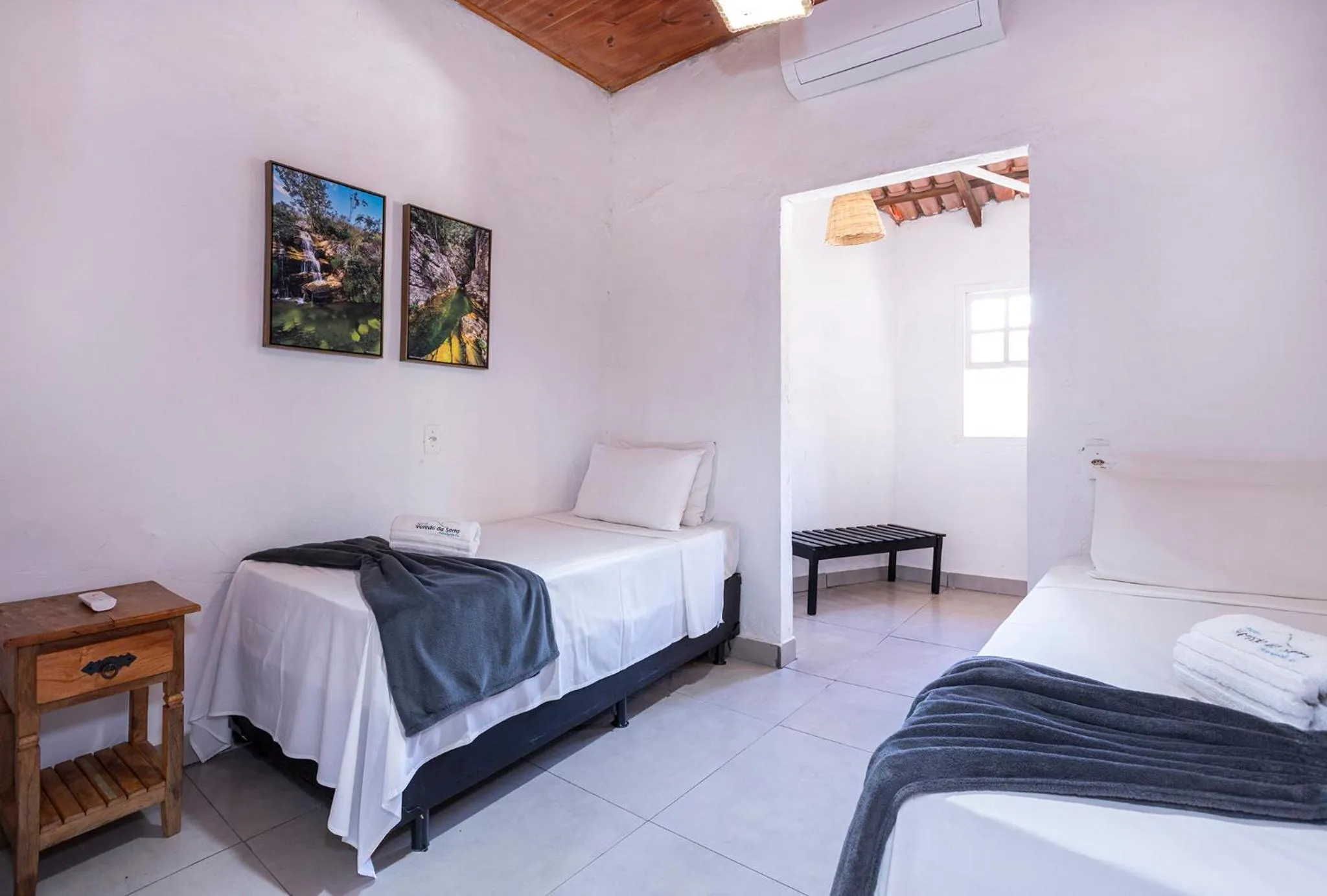 Bed in Pousada Vereda da Serra