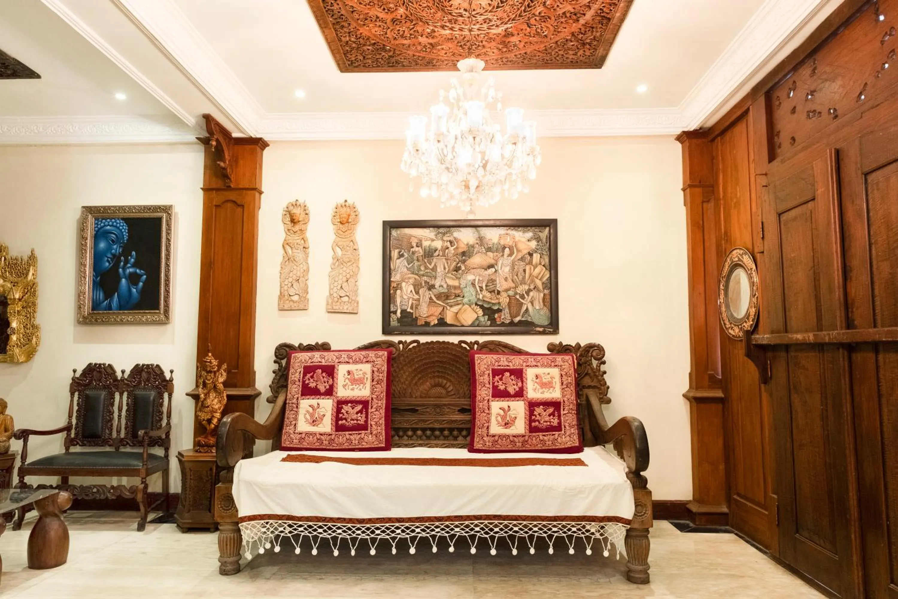 Seating area in Rumah Pesik Art & Heritage Hotel