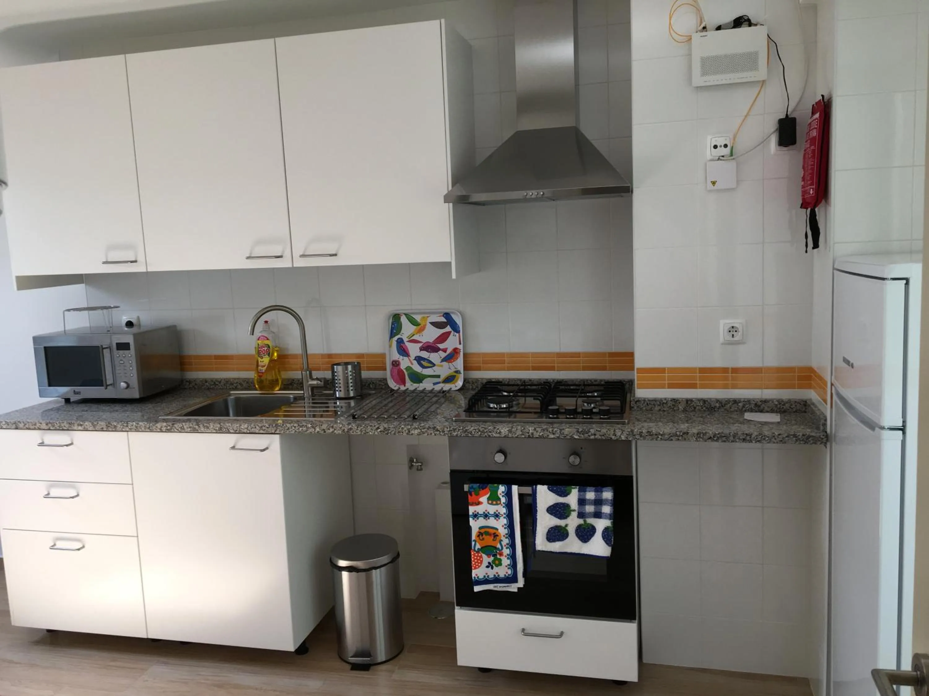 Kitchen or kitchenette in Discovery Apartment Expo - Aeroporto