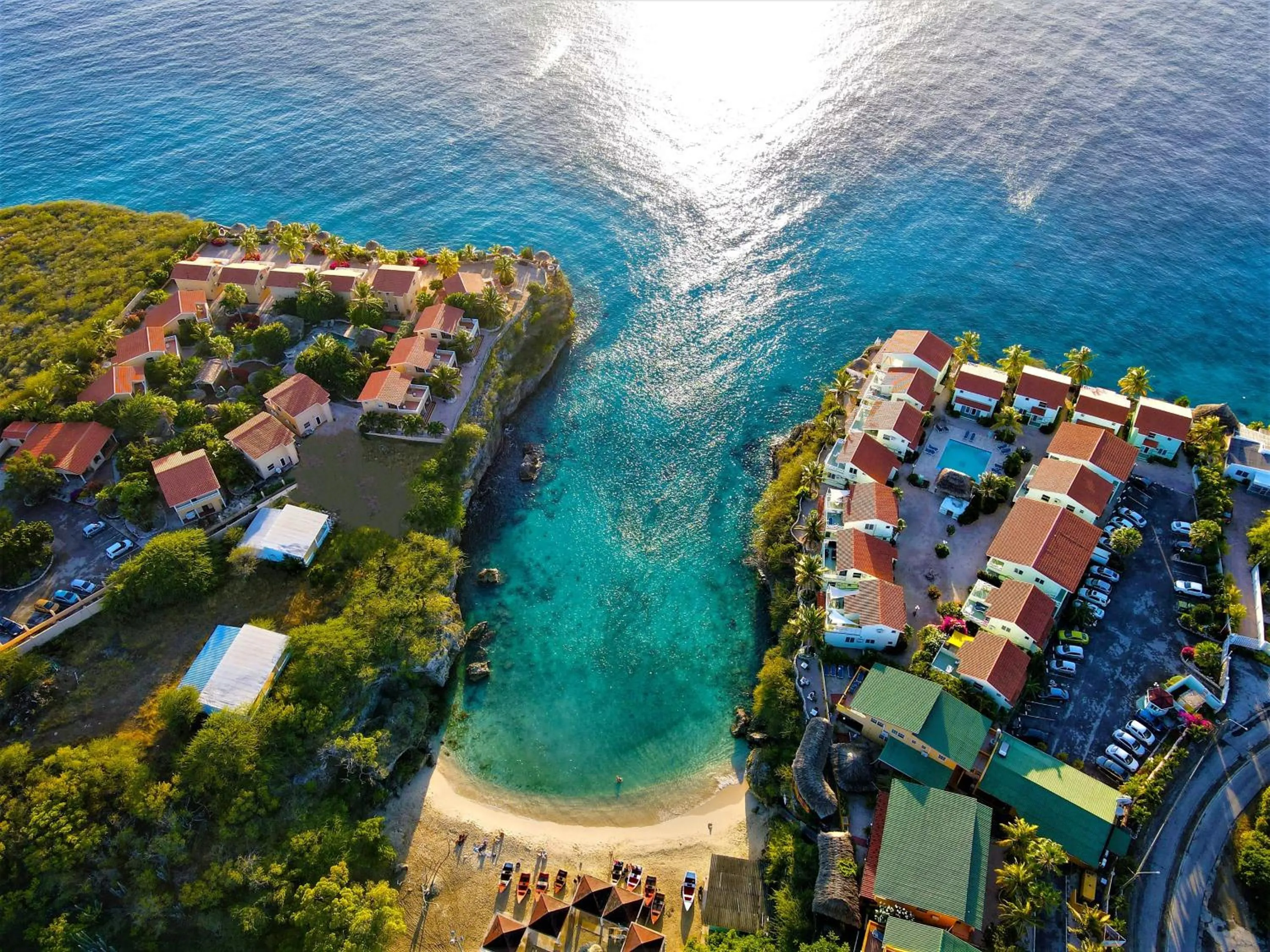 Natural landscape in Lagun Blou Resort - Curacao