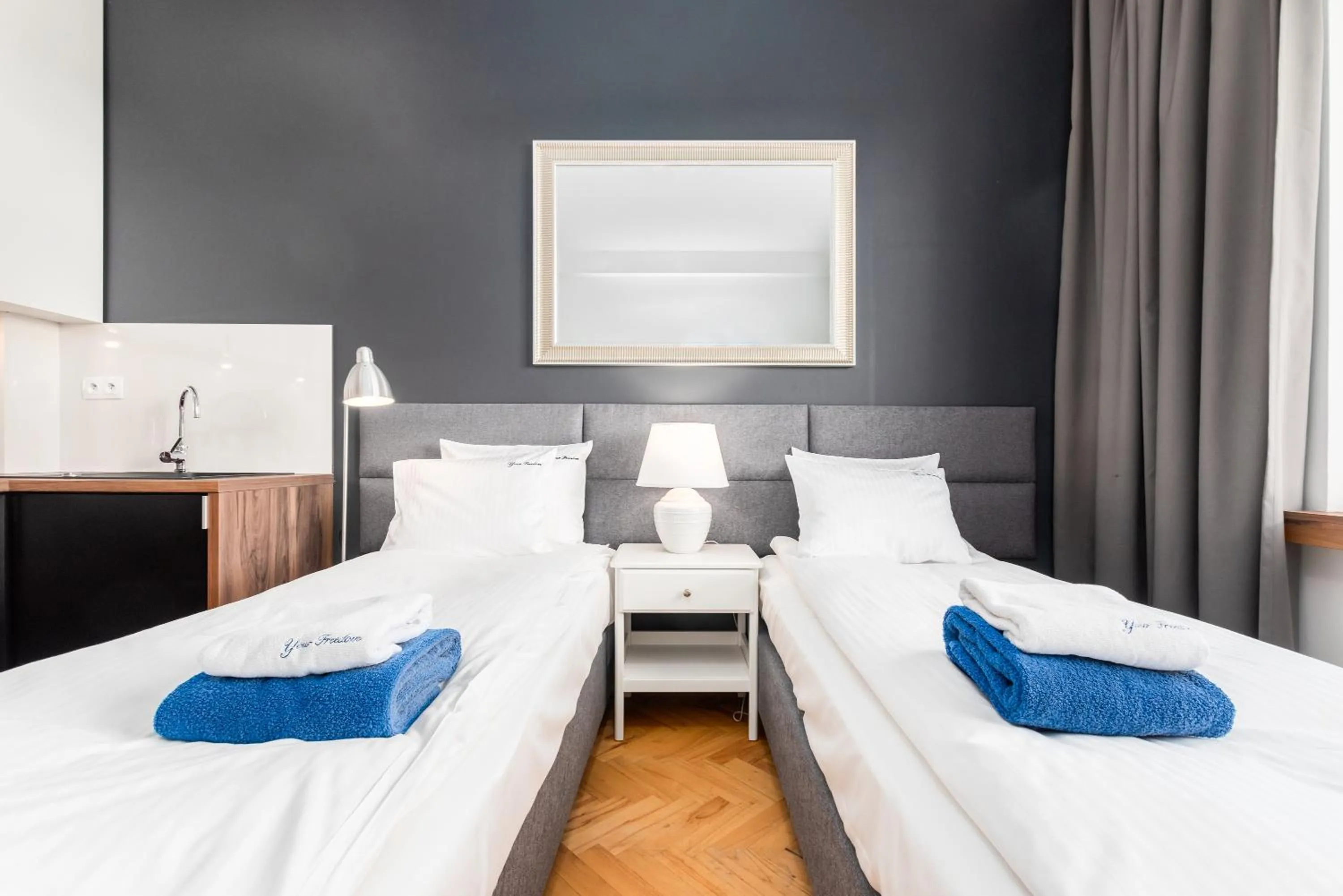 Bed in Smolna Apartments by Your Freedom