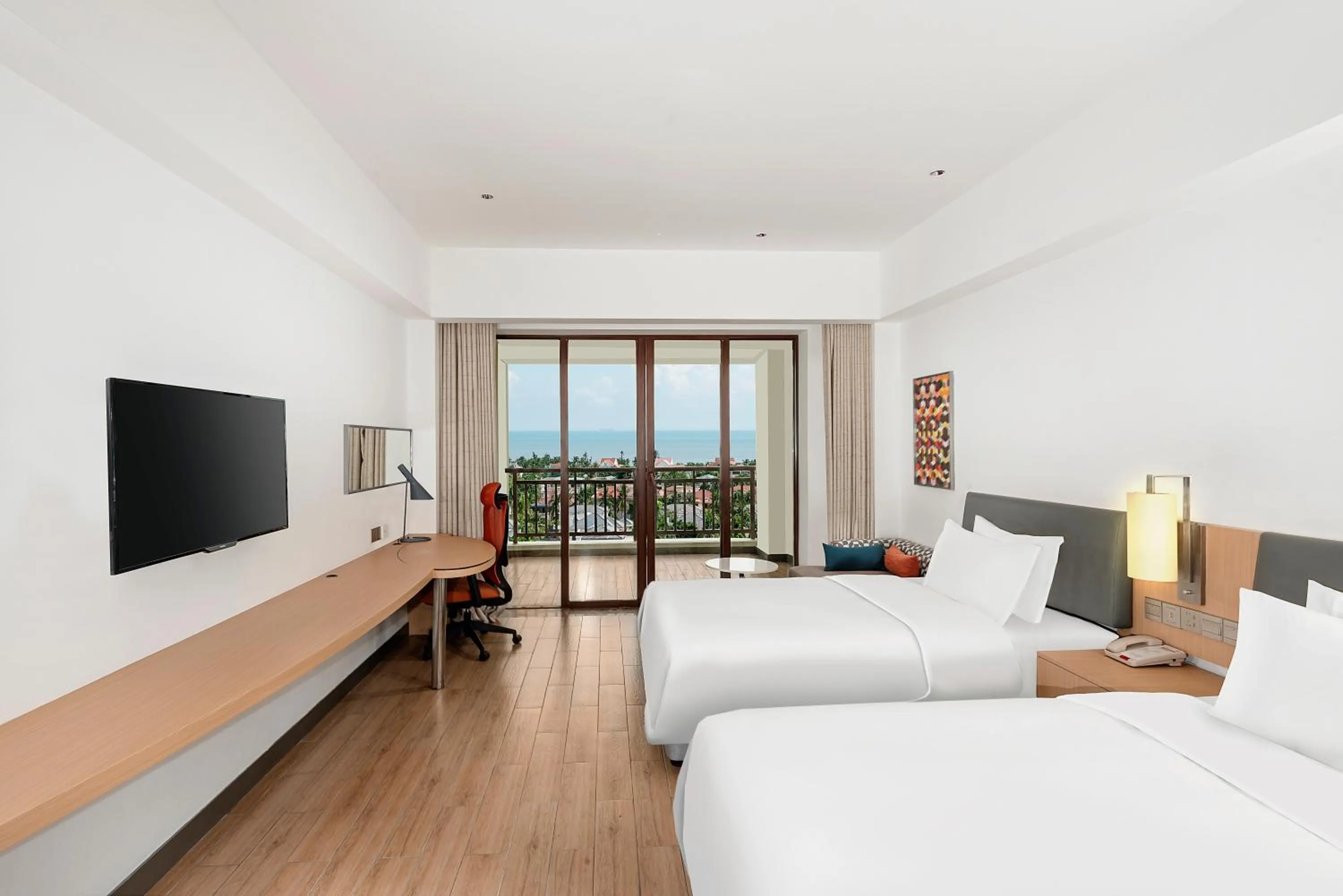Property building, Bed in Holiday Inn Express Haikou West Coast by IHG