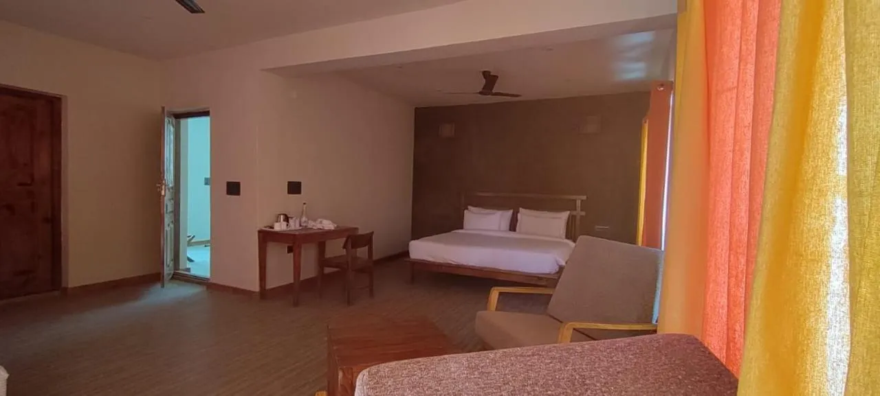 Bed in Nubra Ecolodge