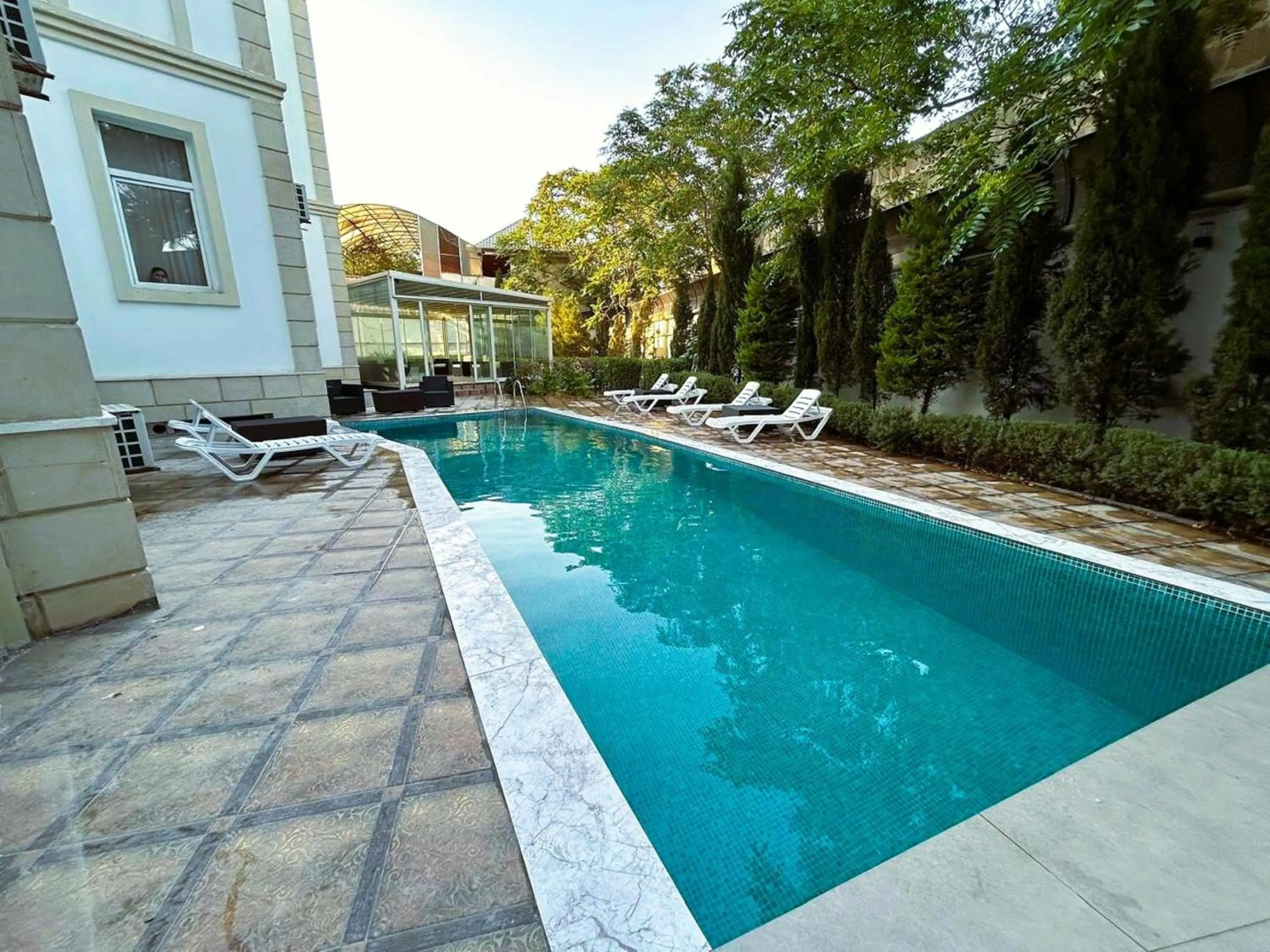 Swimming pool in Family Hotel - Free Massage