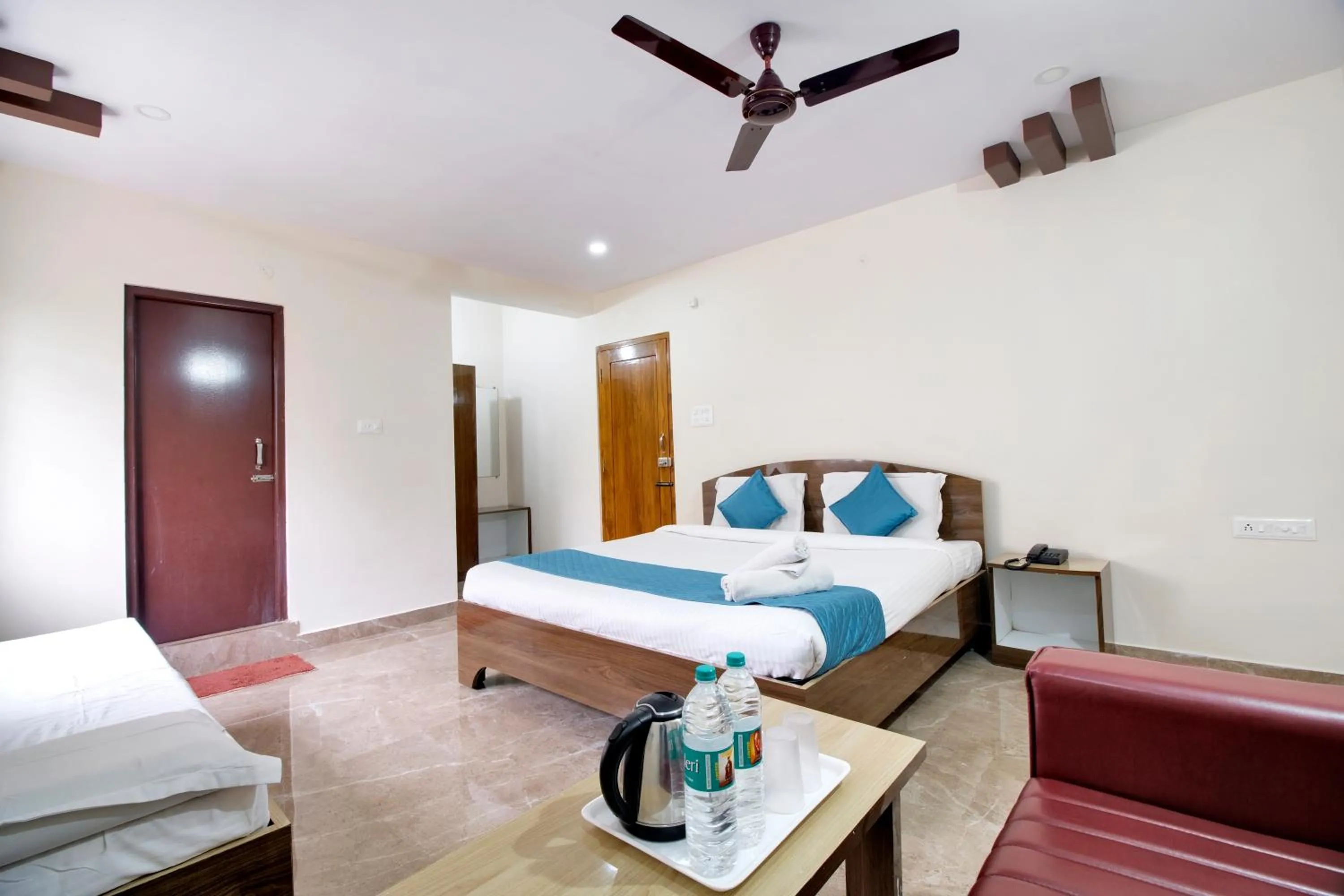 Bed in beestay Hotels MVP Colony