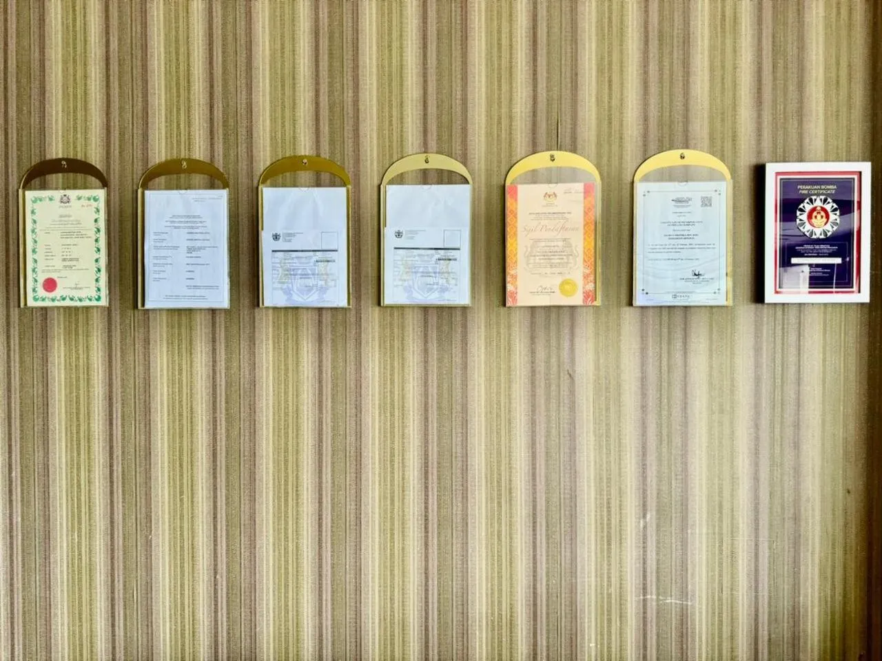 Certificate/Award in Chariton Hotel Nusa Bestari