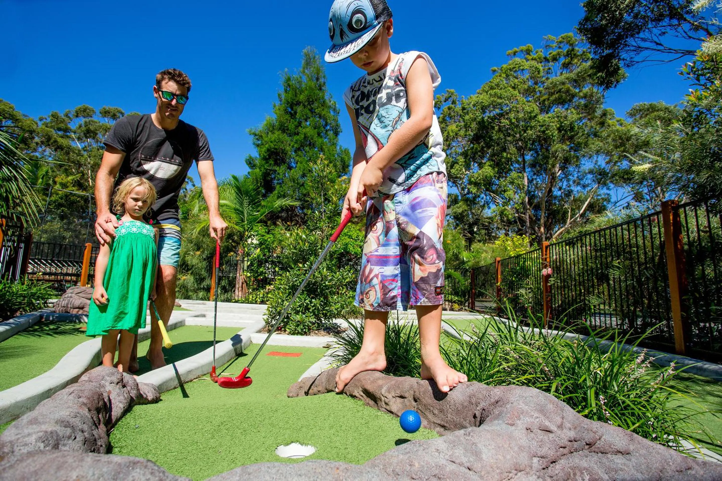 Minigolf in NRMA South West Rocks Holiday Park