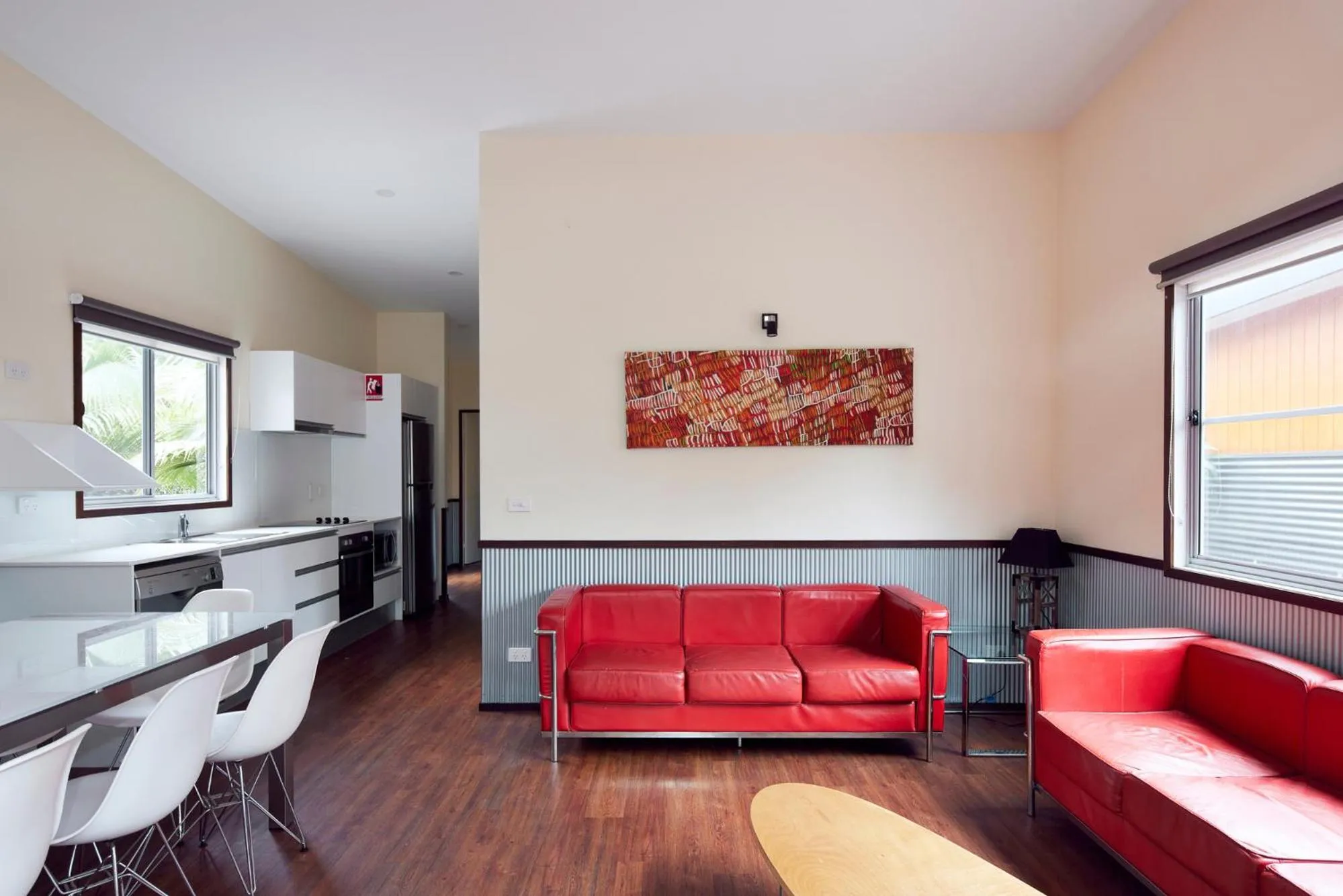 Seating area in NRMA South West Rocks Holiday Park