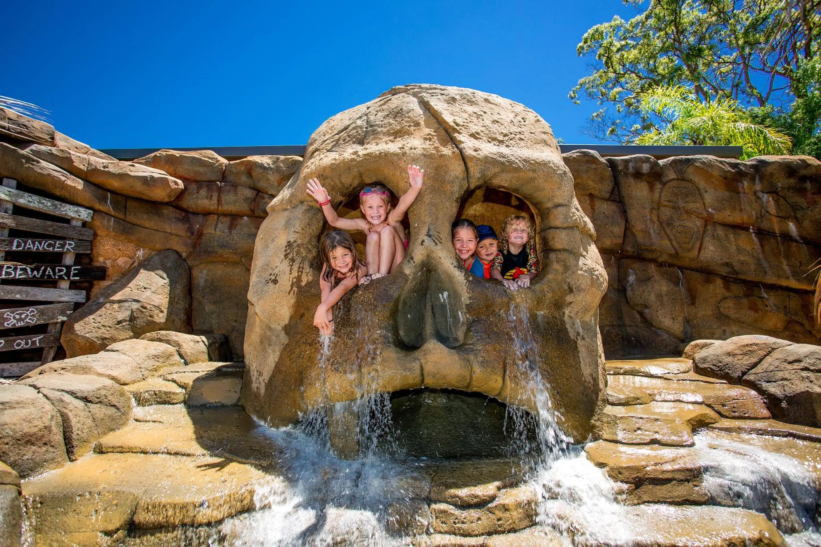 Aqua park in NRMA South West Rocks Holiday Park