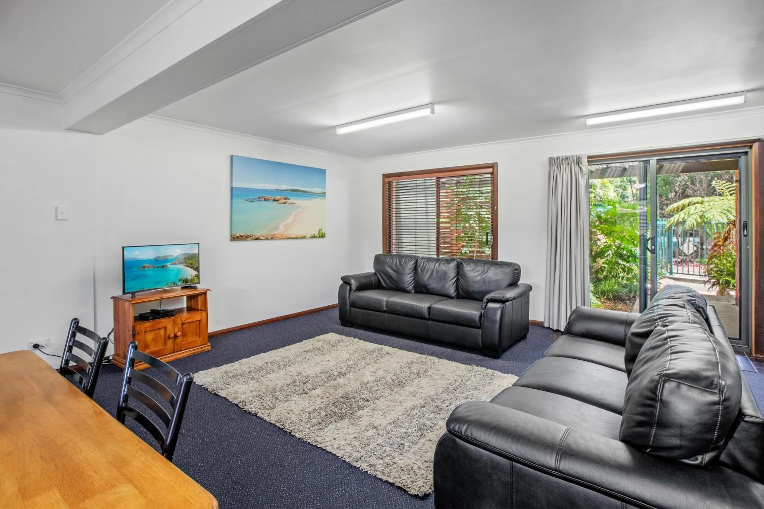 Living room in NRMA South West Rocks Holiday Park