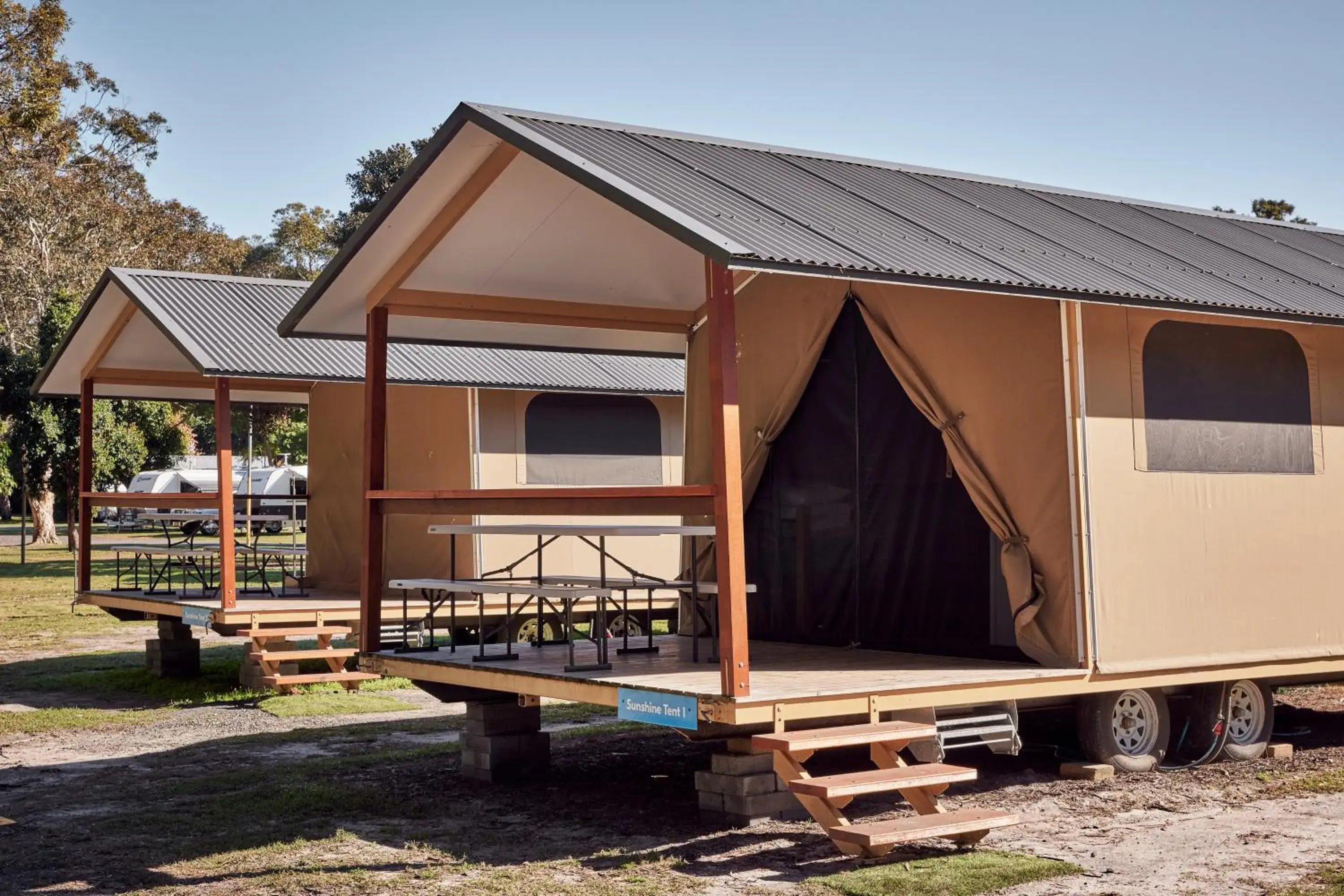 Sunshine Tent in NRMA South West Rocks Holiday Park Sunshine Tent in NRMA South West Rocks Holiday Park
