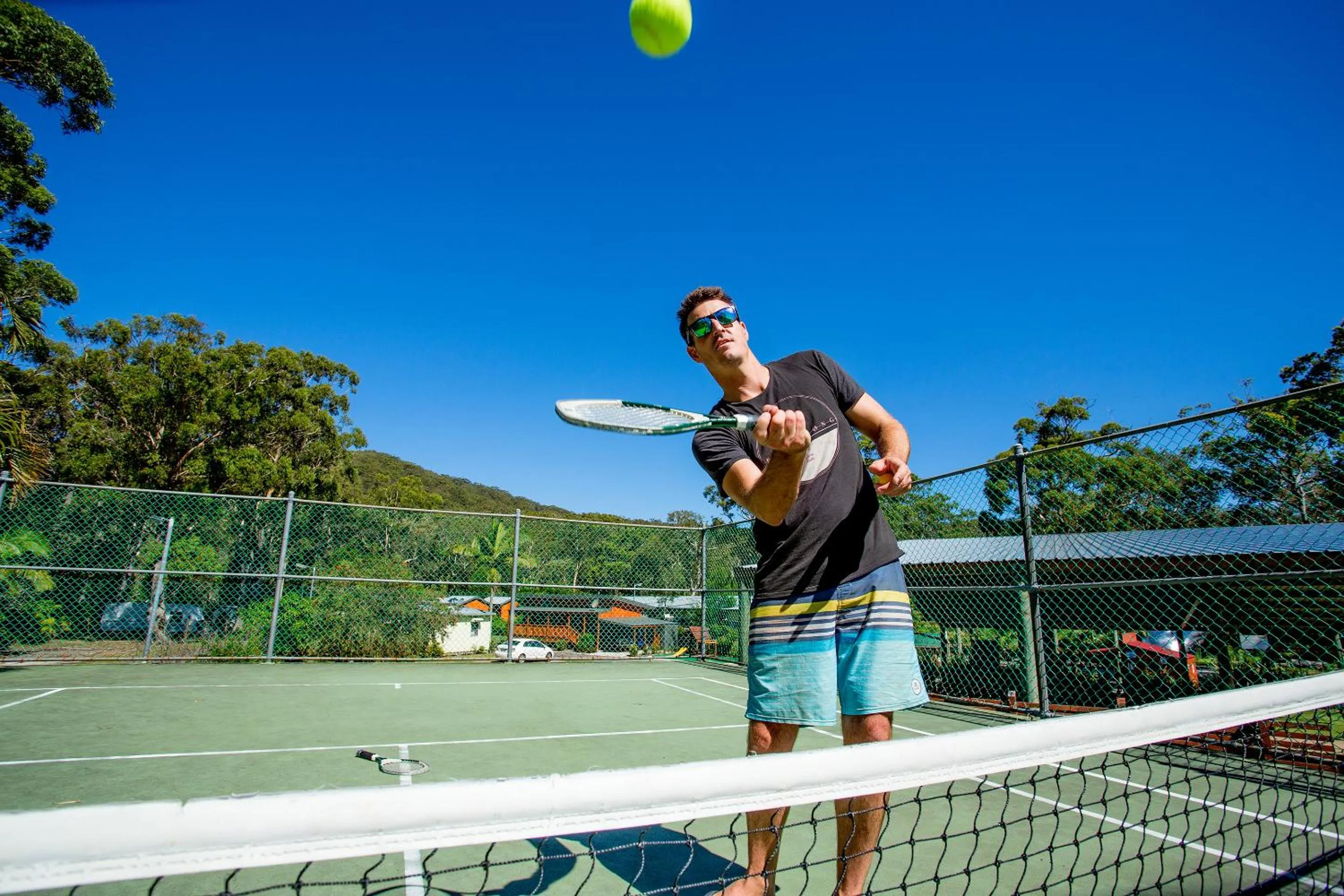 Tennis court in NRMA South West Rocks Holiday Park