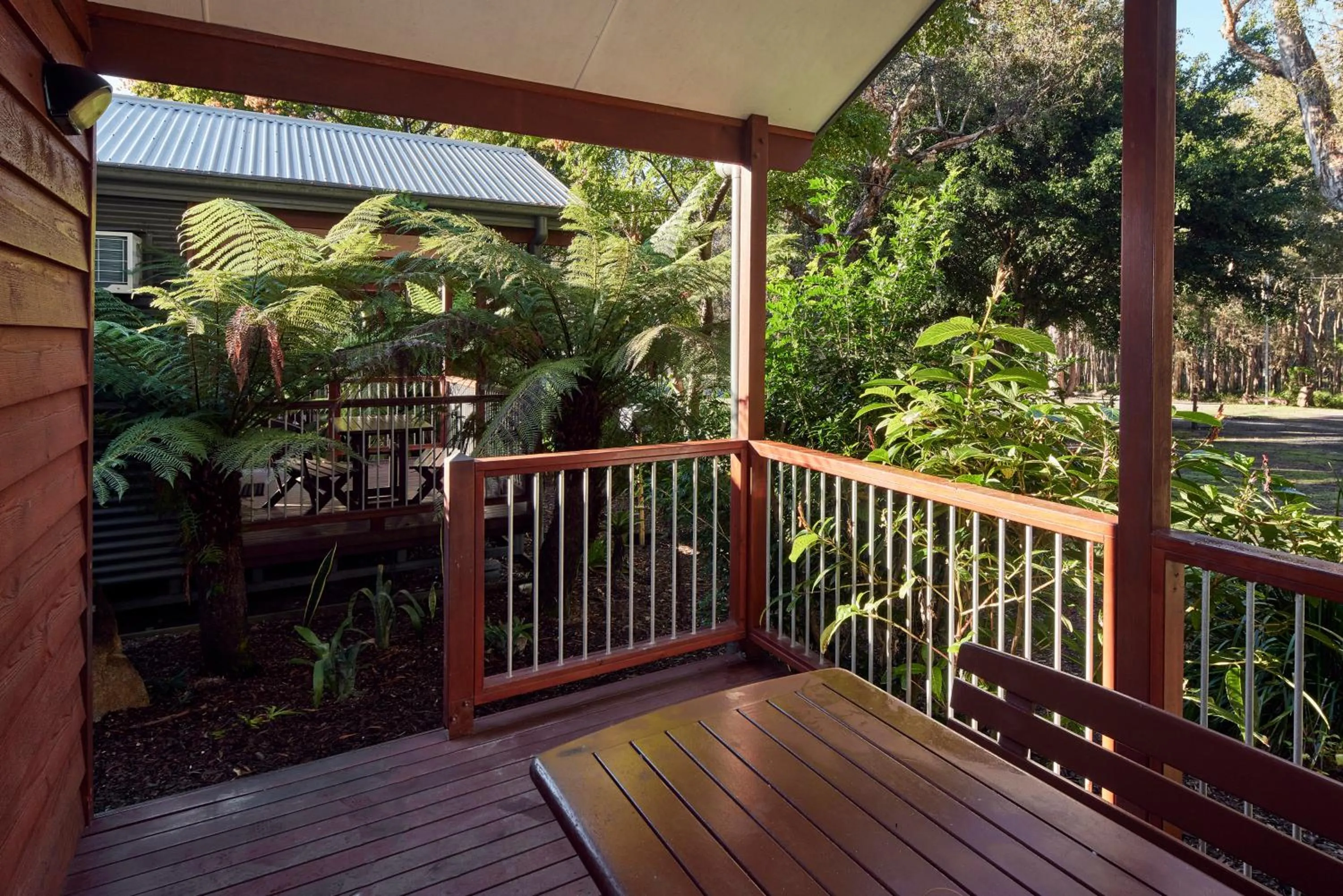 Garden view in NRMA South West Rocks Holiday Park