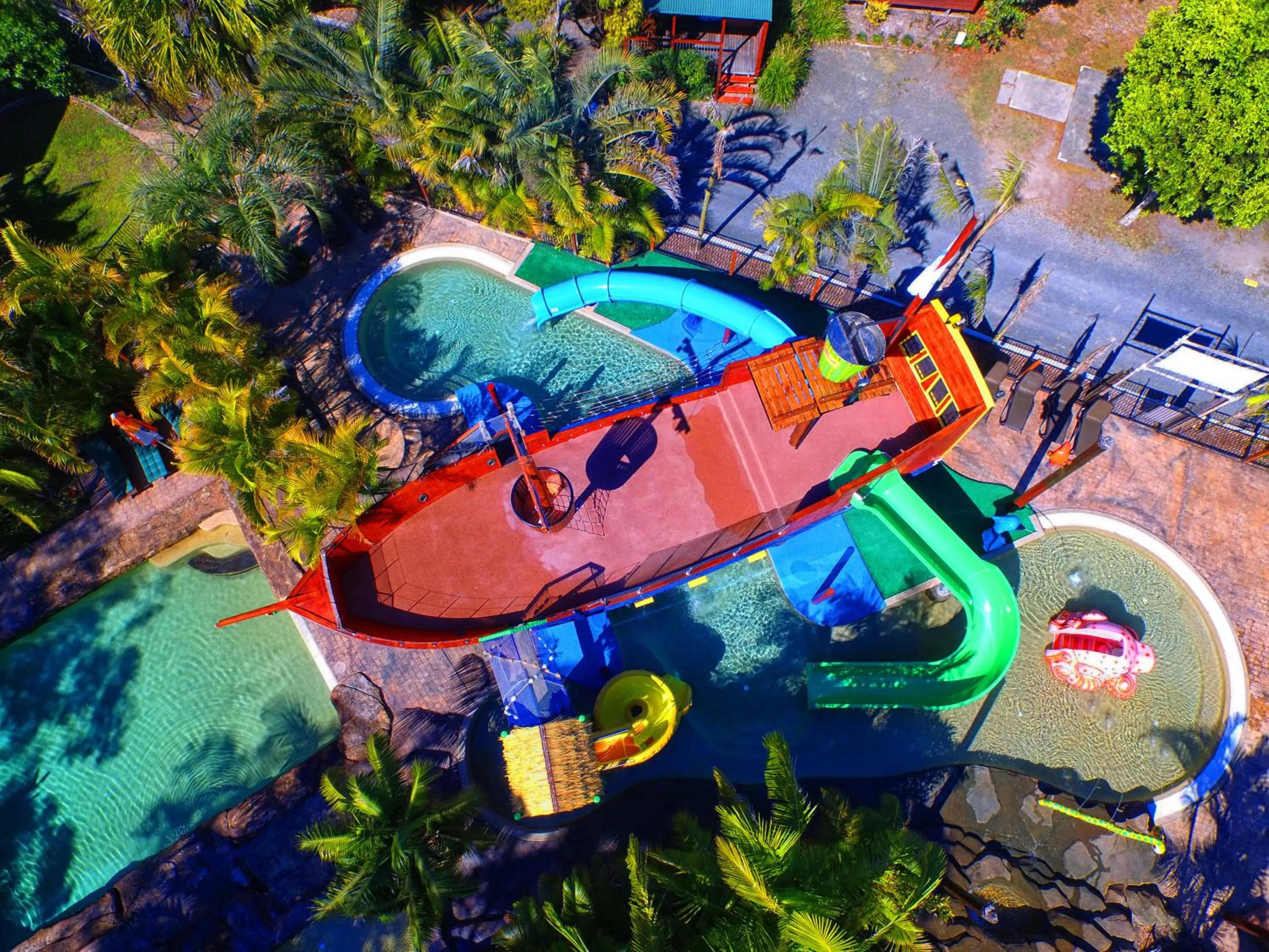 Aqua park in NRMA South West Rocks Holiday Park